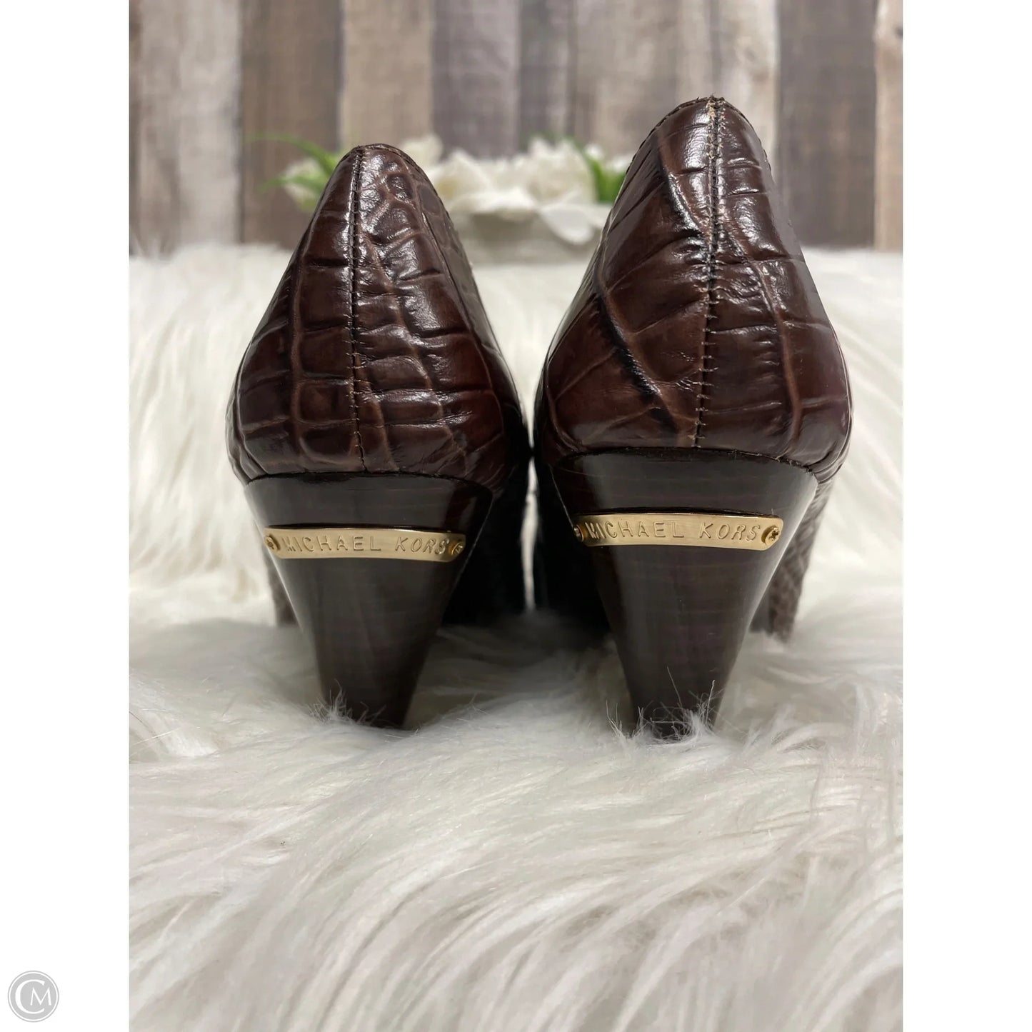 Shoes Heels Block By Michael By Michael Kors In Brown, Size: 6