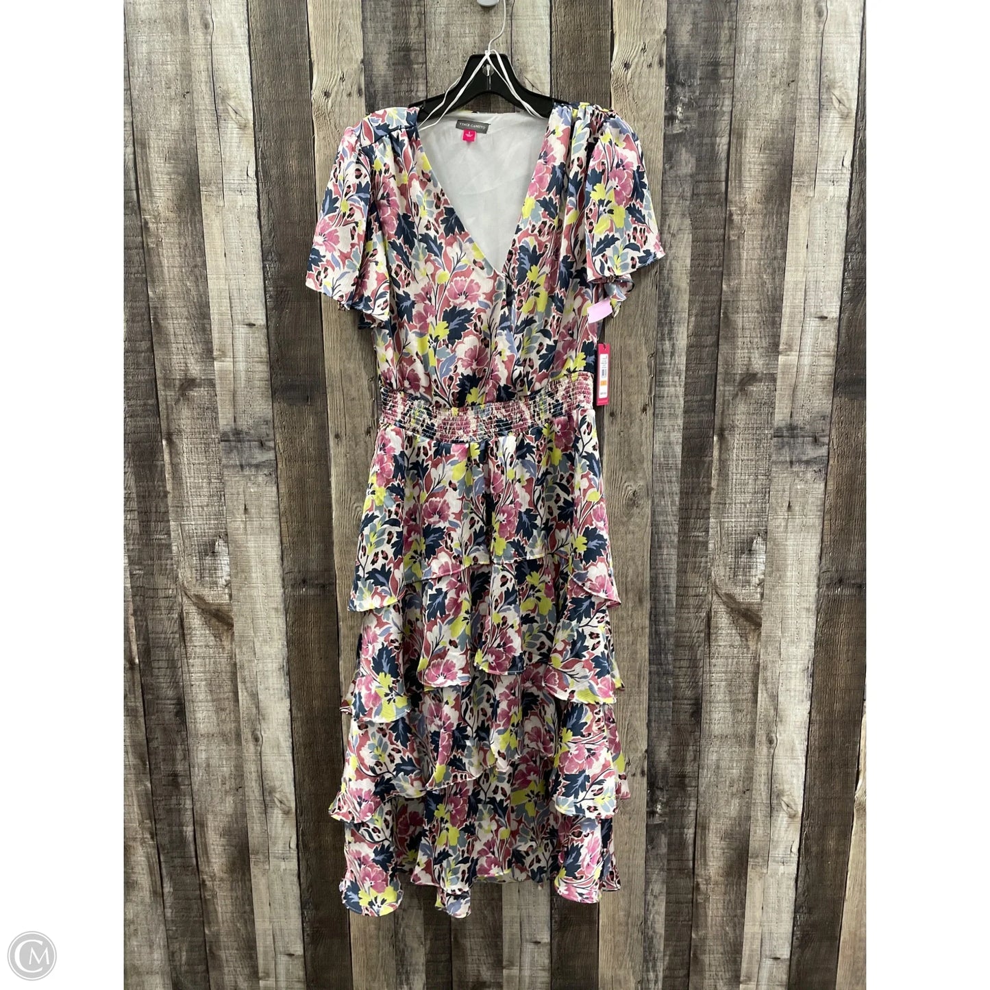 Dress Casual Midi By Vince Camuto In Floral Print, Size: S