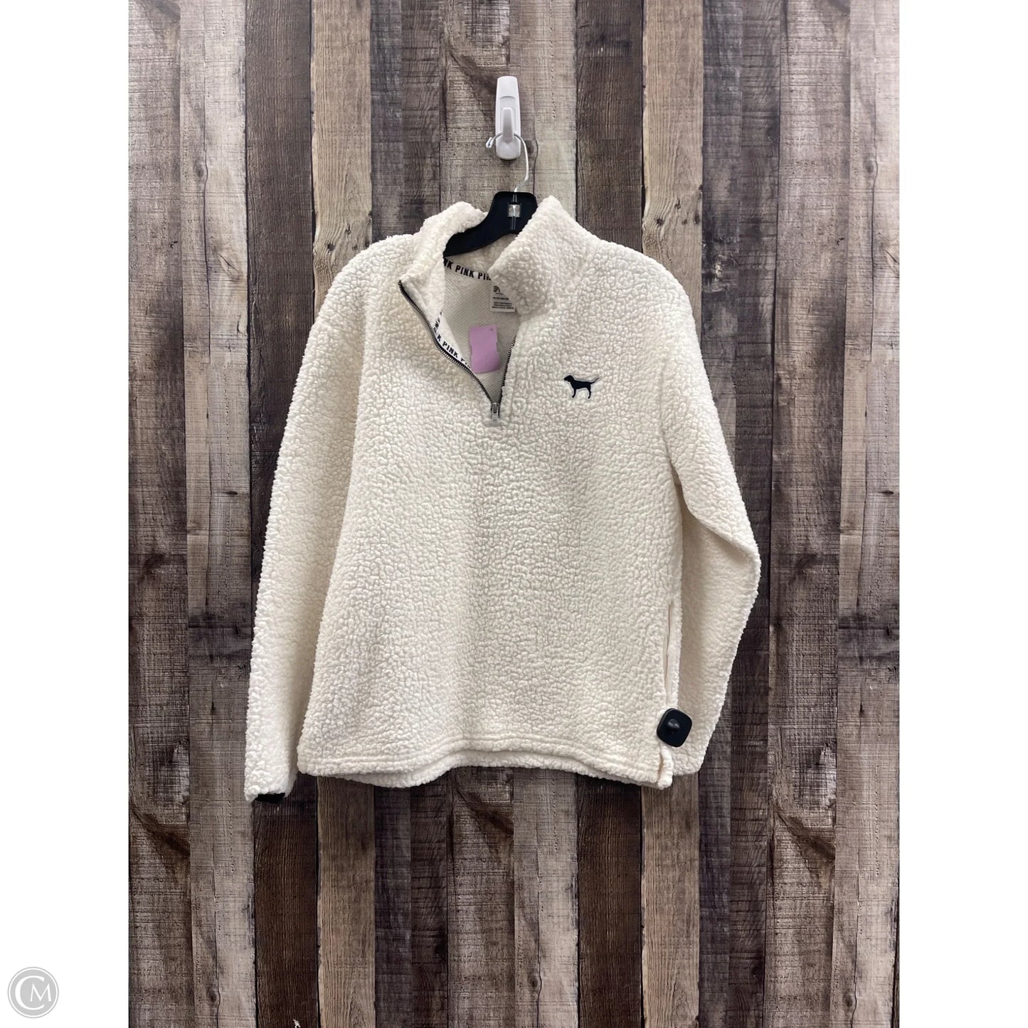 Jacket Fleece By Pink In White, Size: Xs