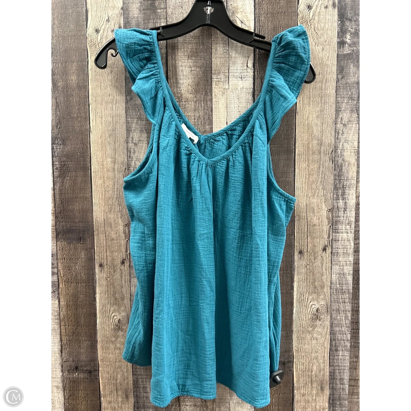 Top Sleeveless By Maurices In Teal, Size: Xxl