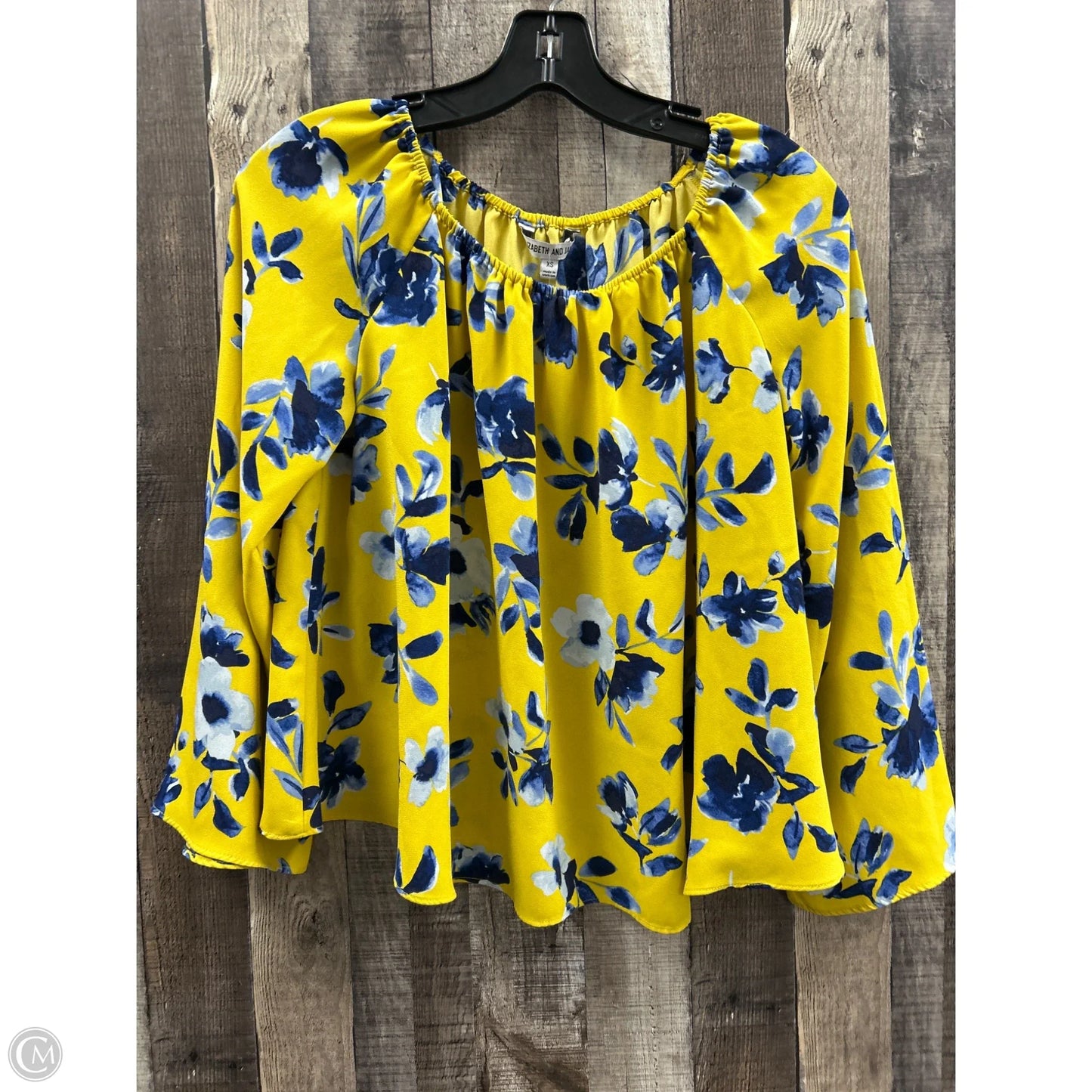 Top Long Sleeve By Elizabeth And James In Yellow, Size: Xs
