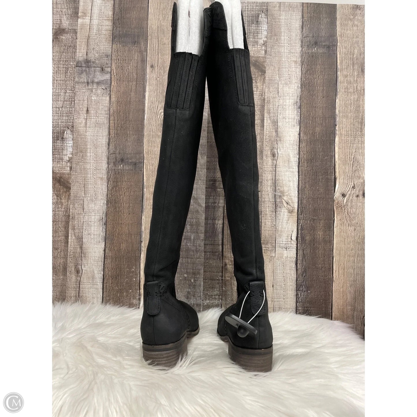 Boots Over-the-knee Flats By Vince Camuto In Black, Size: 9.5