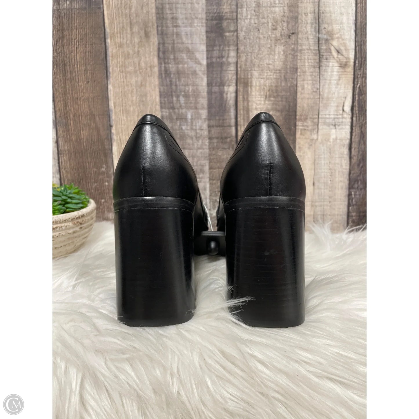Shoes Heels Block By Marc Fisher In Black & White, Size: 7