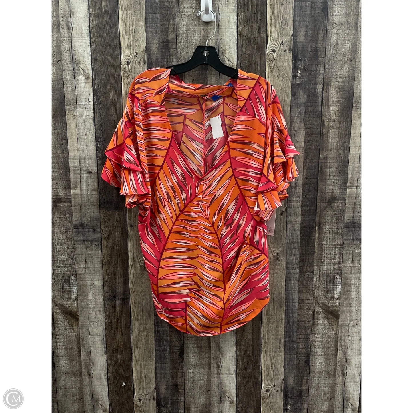 Top Short Sleeve By Apt 9 In Multi-colored, Size: Xl
