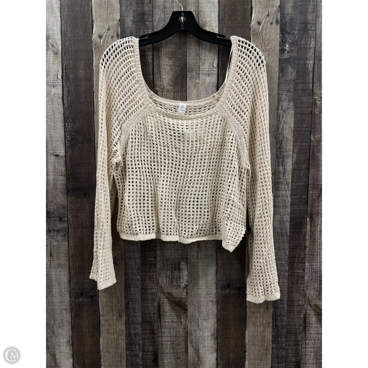 Sweater By Old Navy In Ivory, Size: L