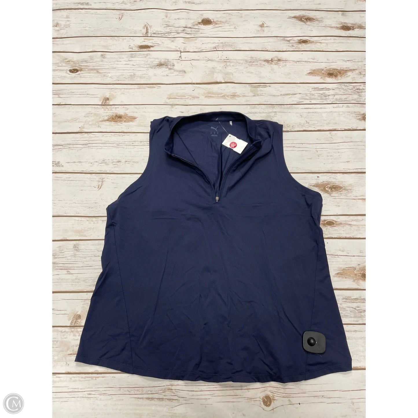 Athletic Tank Top By Puma In Navy, Size: Xl