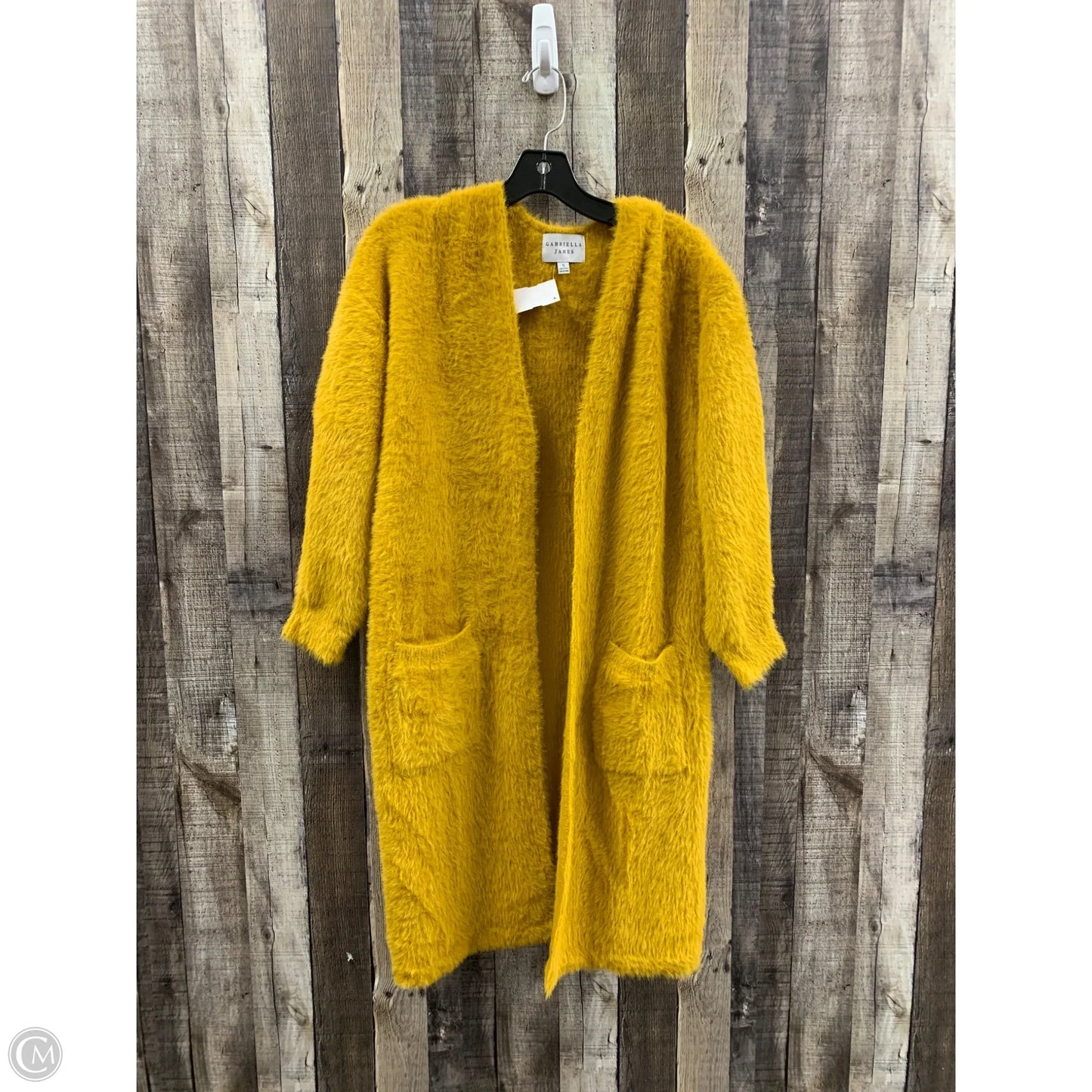 Sweater Cardigan By Cme In Gold, Size: S