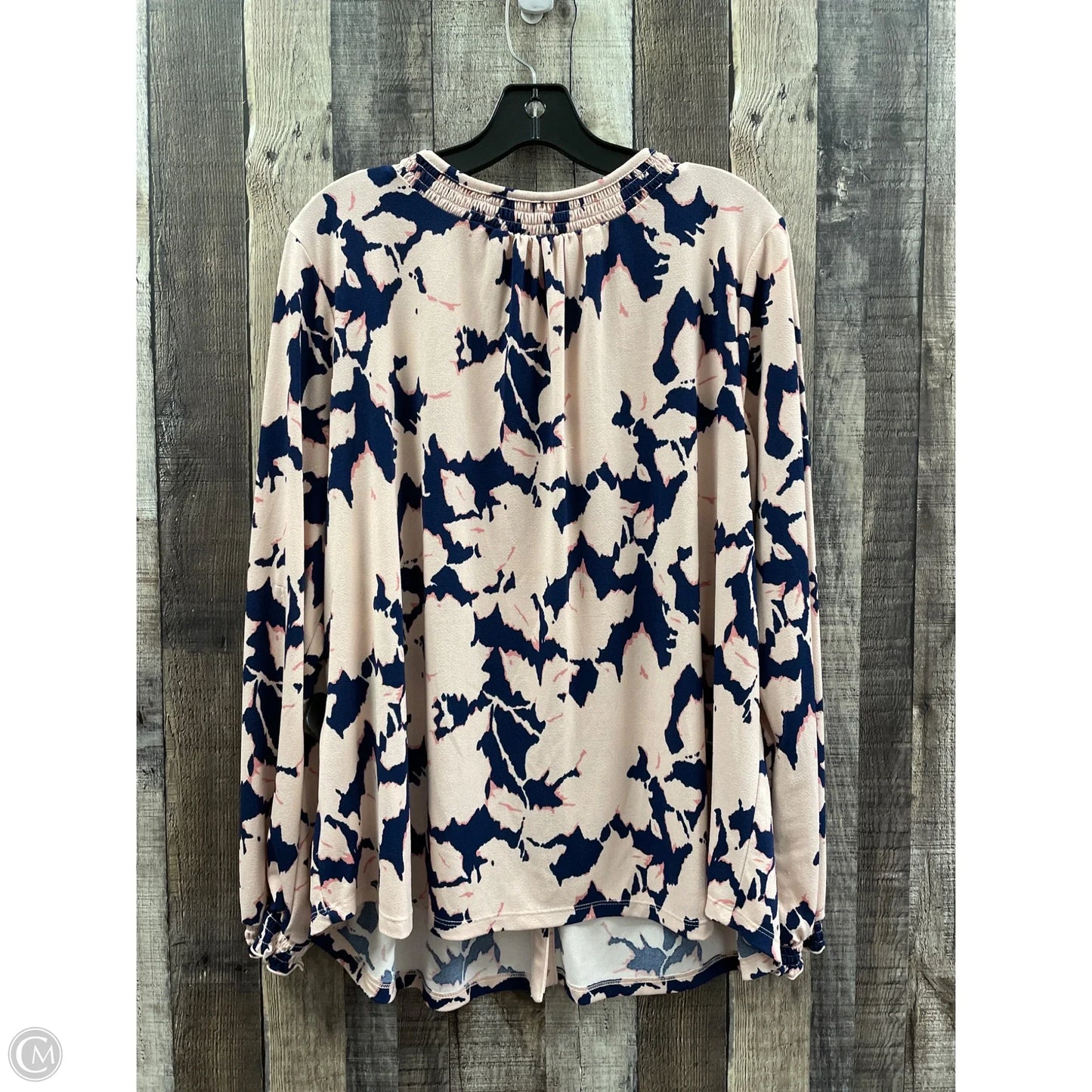 Top Long Sleeve By Liz Claiborne In Multi-colored, Size: 1x