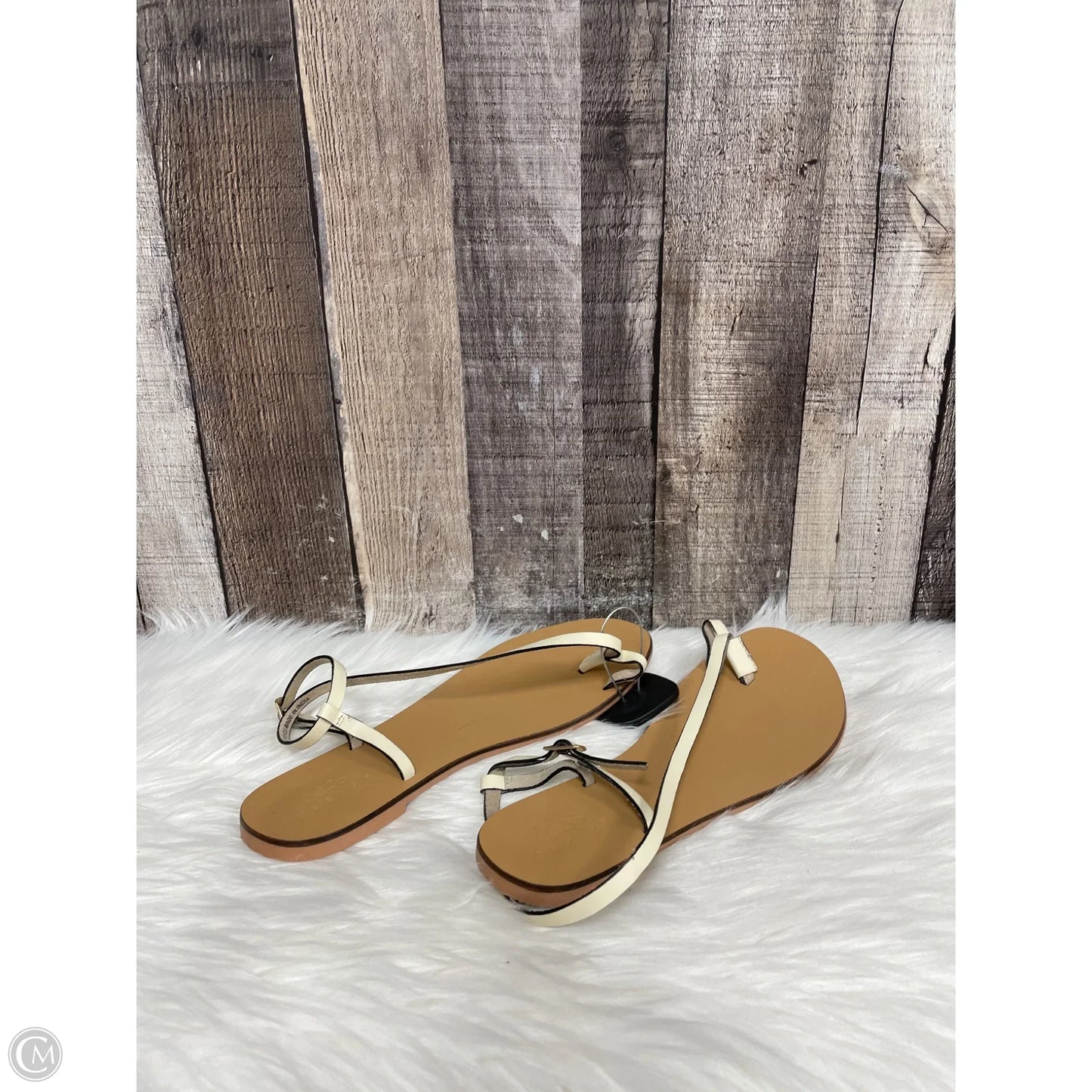 Sandals Flats By Asos In Cream, Size: 5