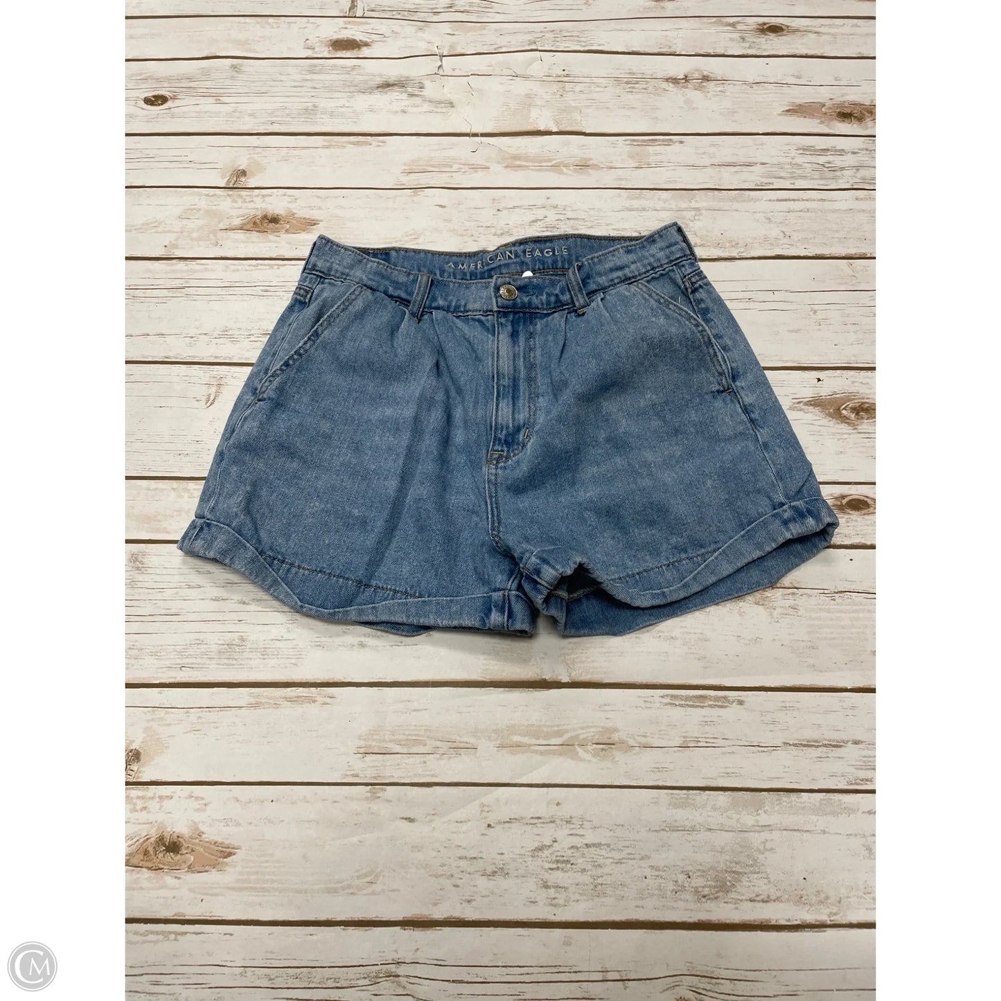 Shorts By American Eagle In Blue Denim, Size: 6