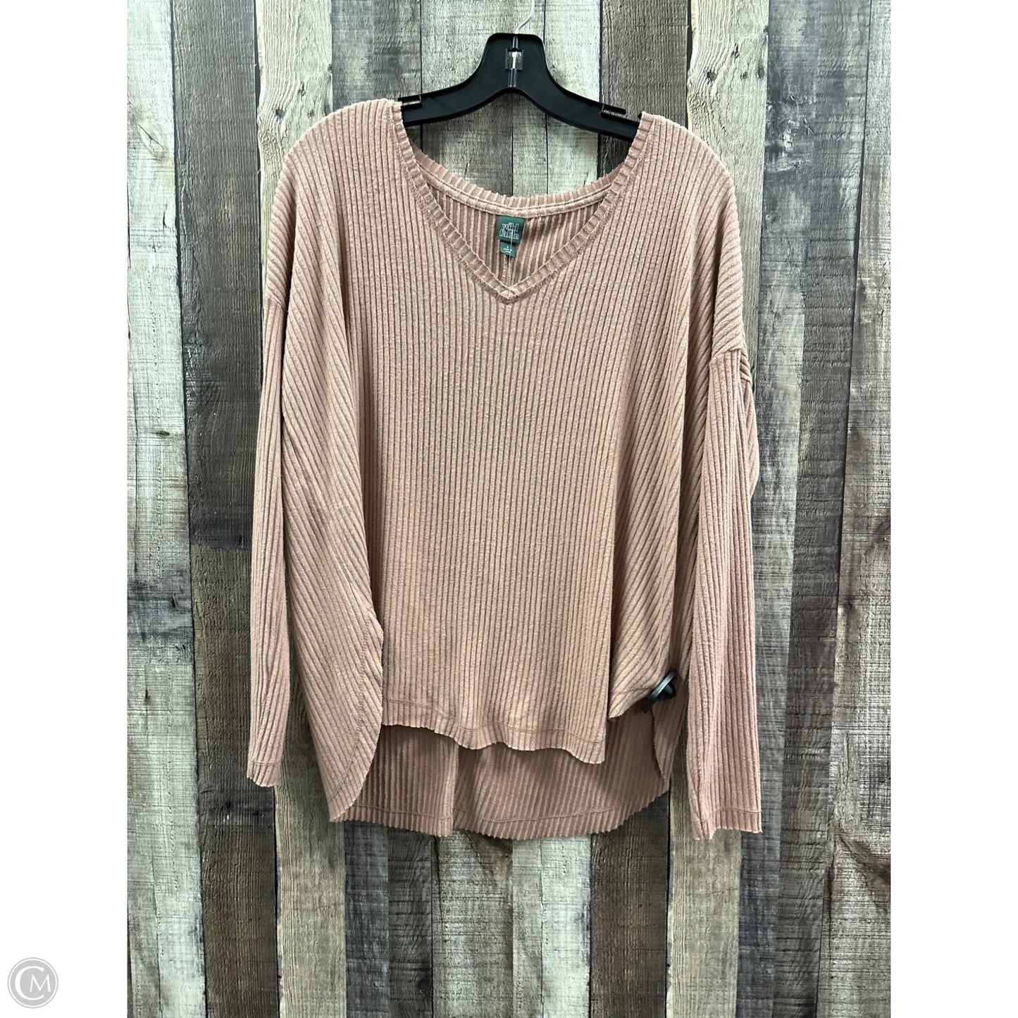 Top Long Sleeve By Wild Fable In Mauve, Size: S