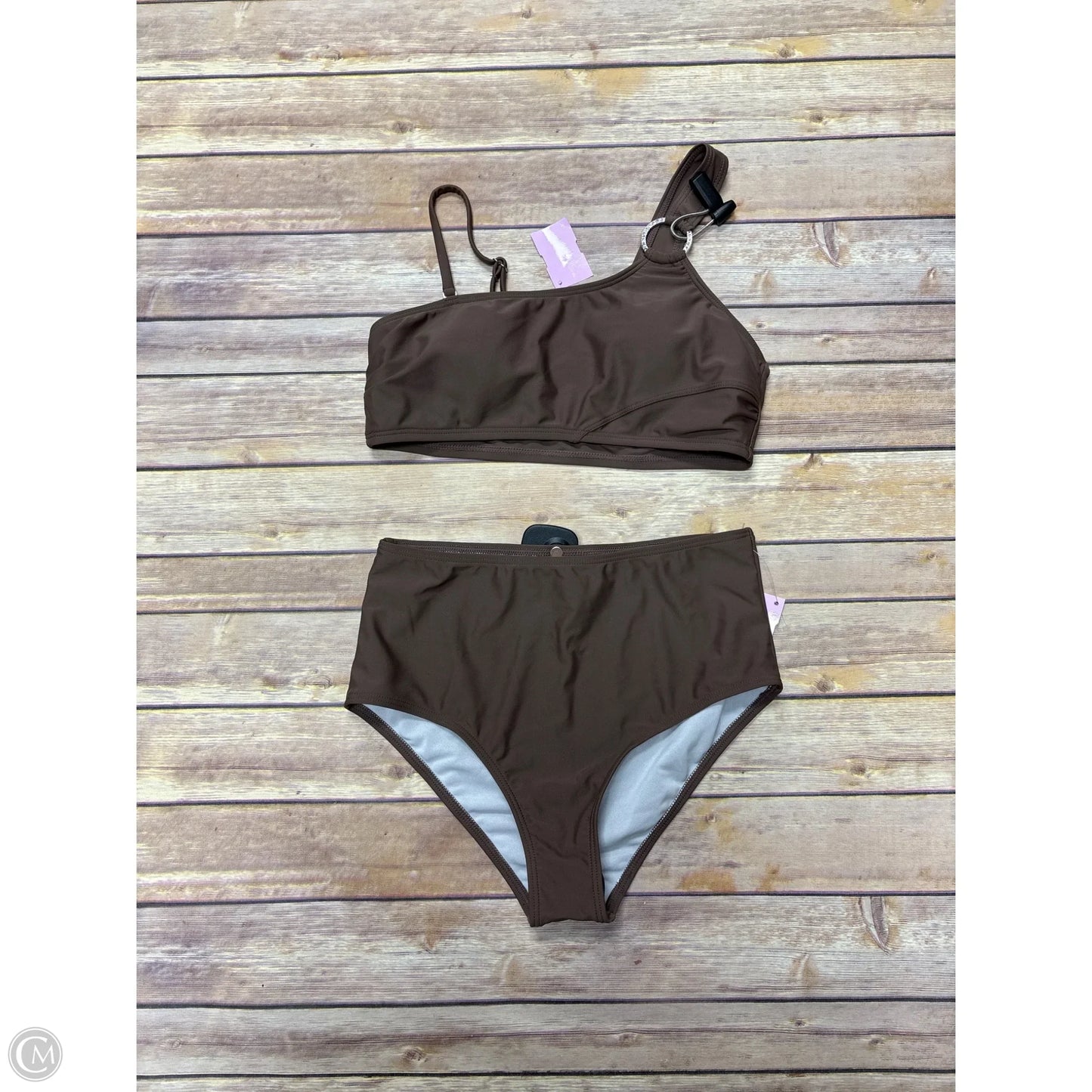 Swimsuit 2pc By Shein In Brown, Size: S