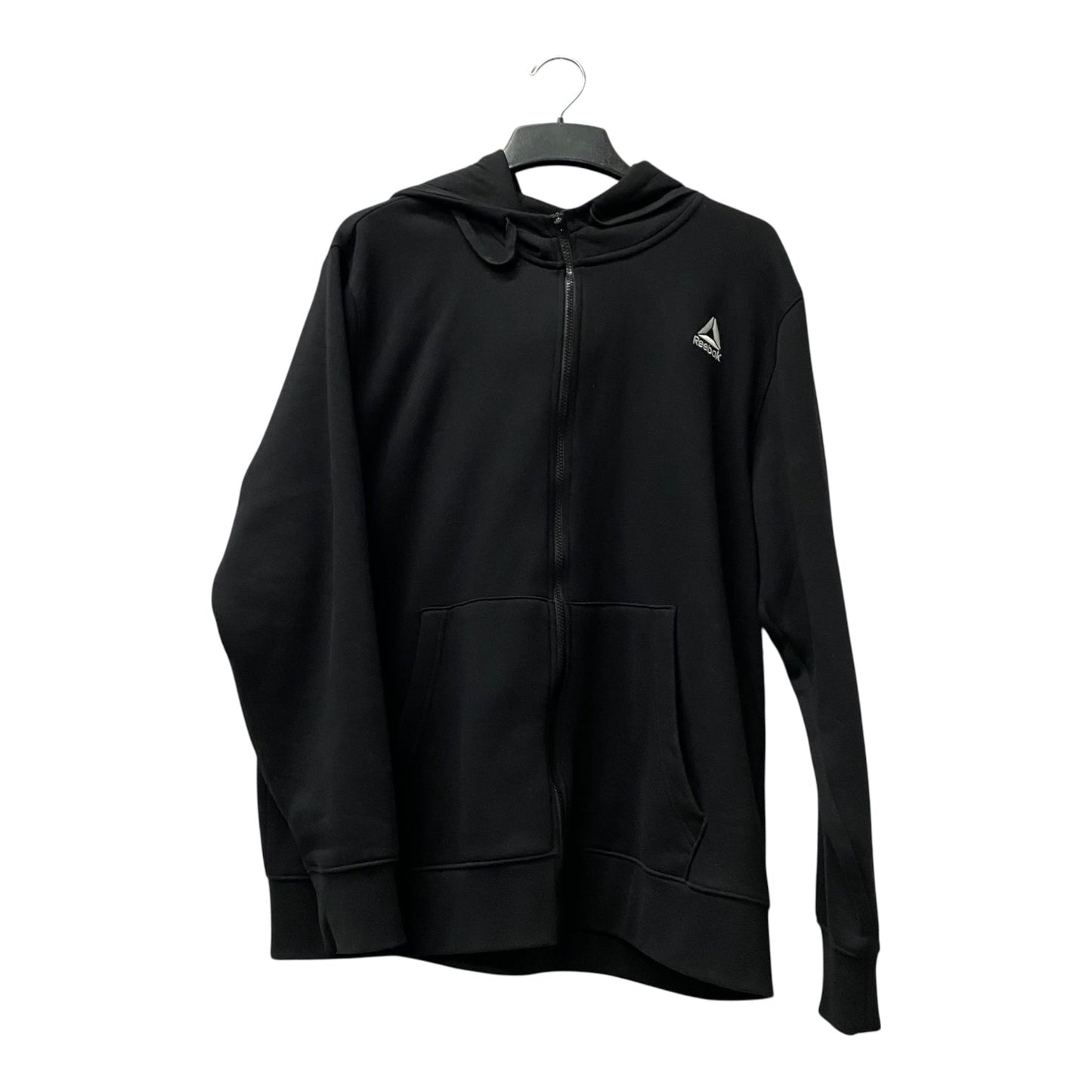 Athletic Jacket By Reebok In Black, Size:Xl