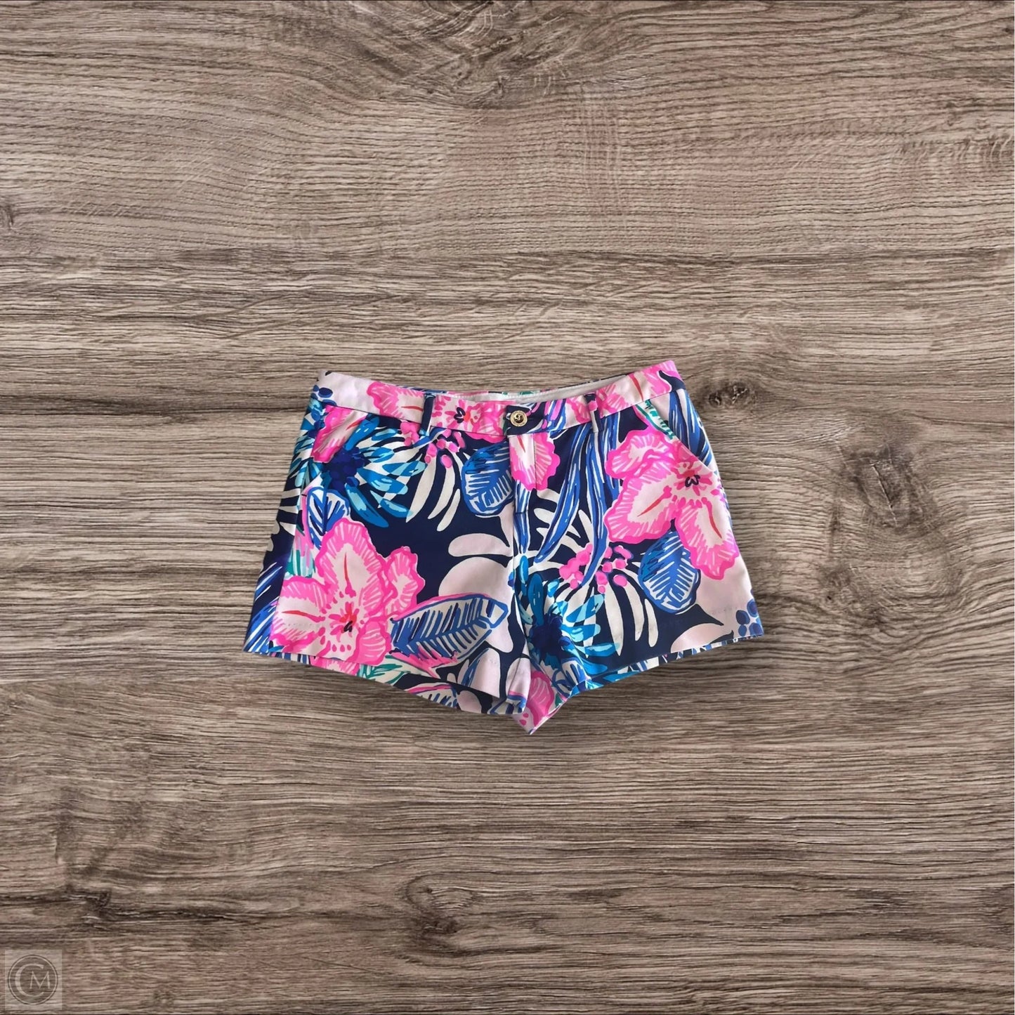 Shorts Designer By Lilly Pulitzer In Blue & Pink, Size: 10