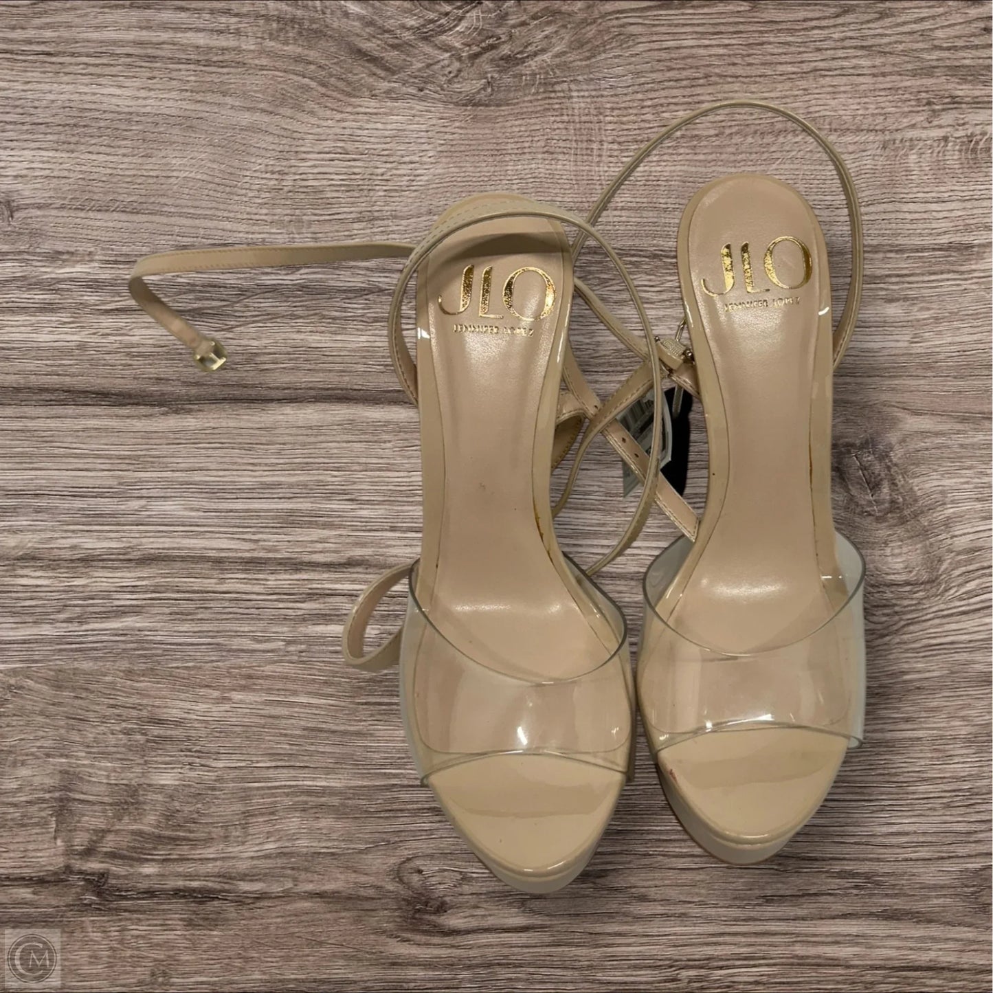 Sandals Heels Stiletto By Jennifer Lopez In Beige, Size: 6.5