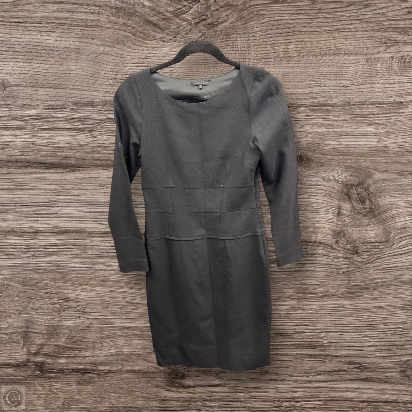 Dress Casual Midi By Theory In Black, Size: 4