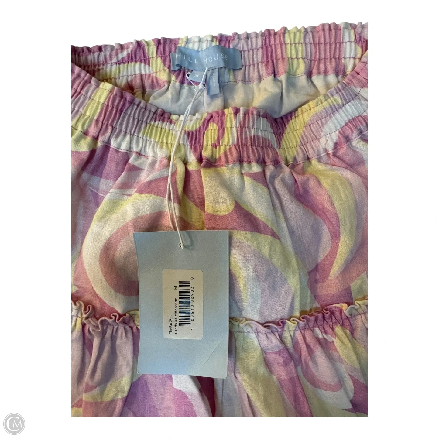 Skirt Mini & Short By Hill House In Pink & Yellow, Size: M