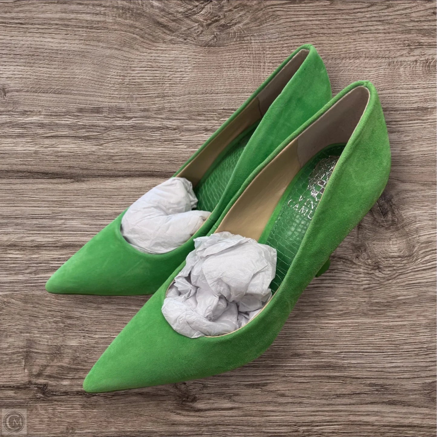 Shoes Heels Stiletto By Vince Camuto In Green, Size: 6