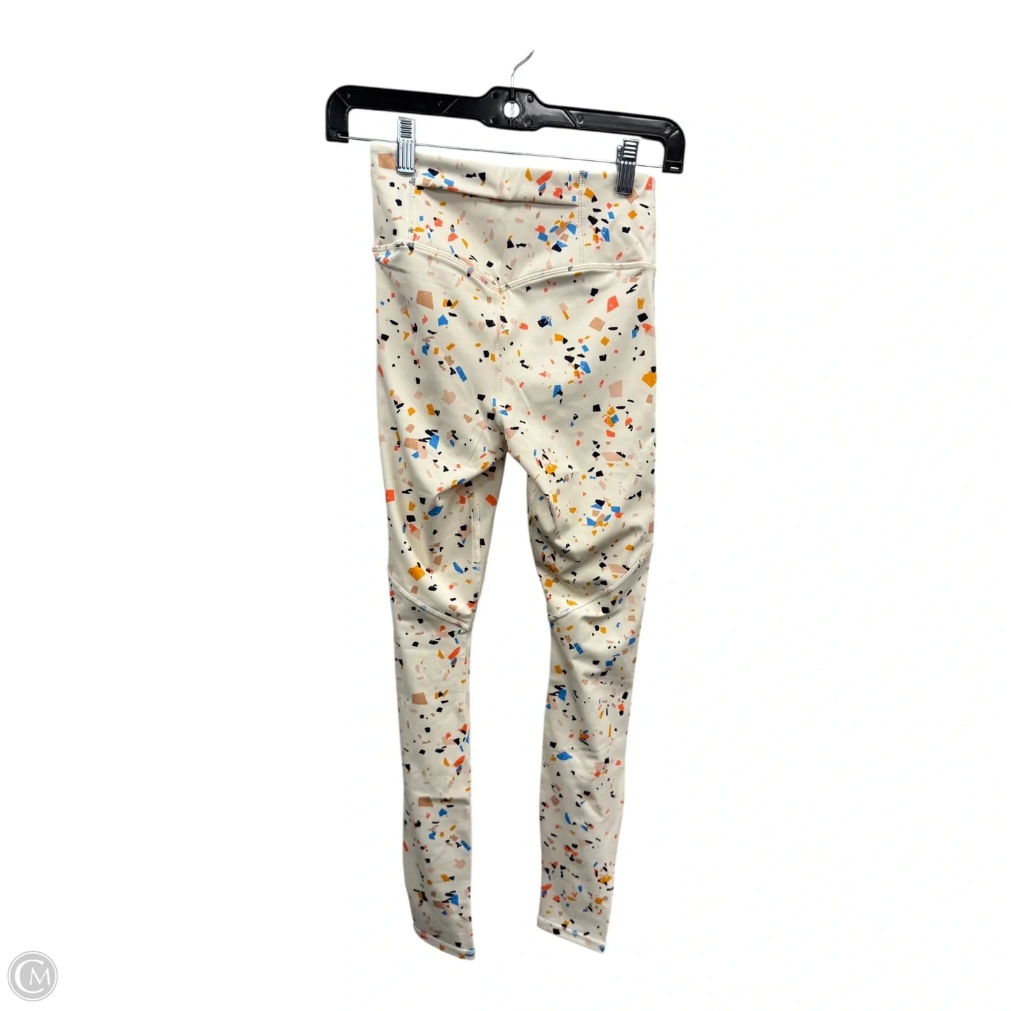 Athletic Leggings By Fabletics In Cream & Yellow, Size: Xs