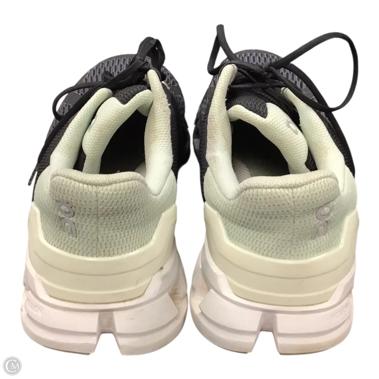 Shoes Athletic By On Cloud In Black & Green, Size: 9