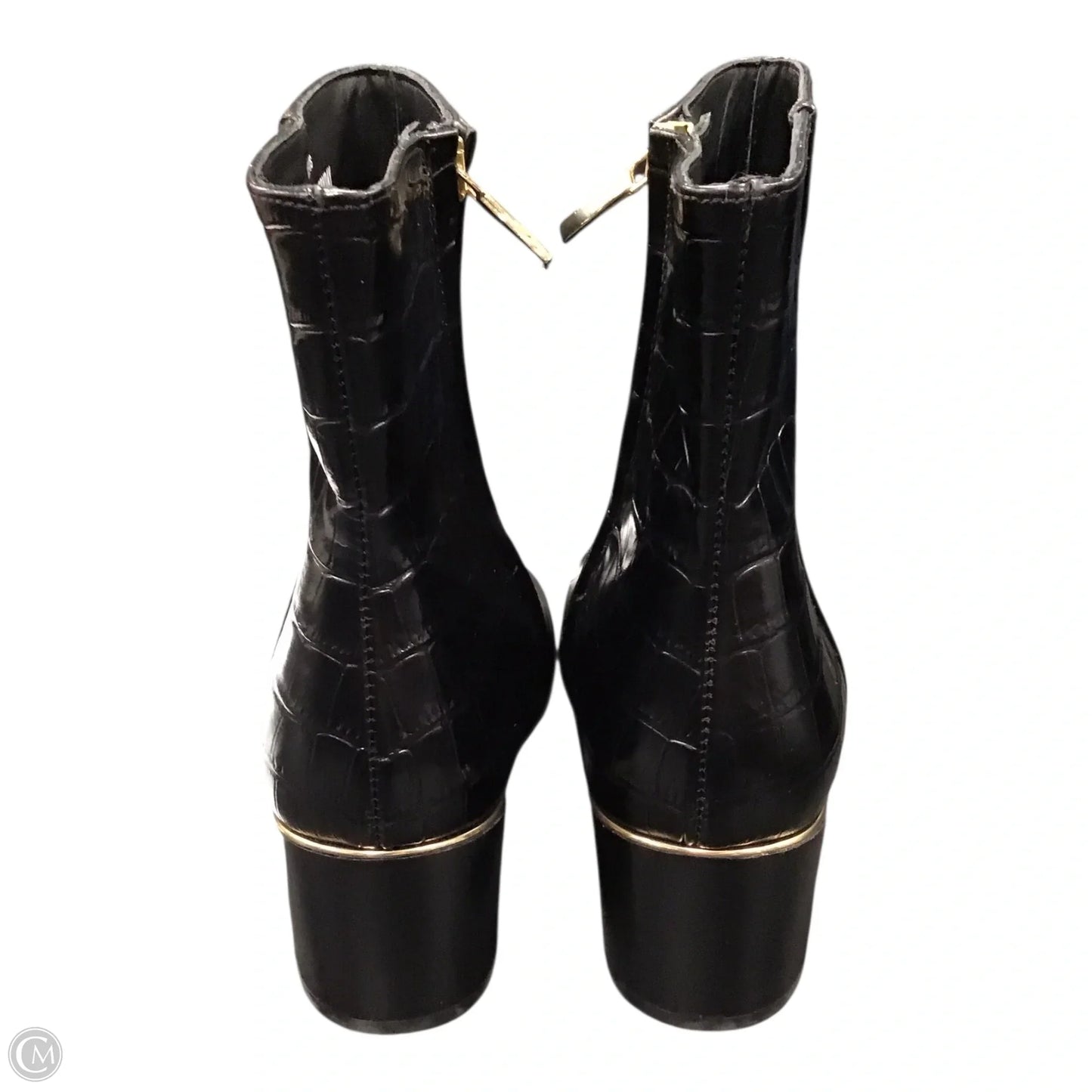Boots Ankle Heels By Cmc In Black, Size: 8.5