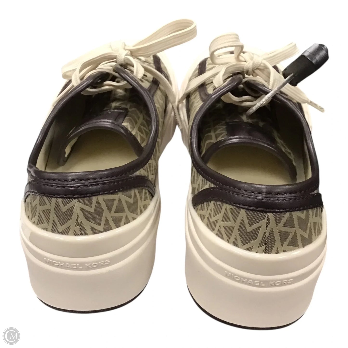 Shoes Designer By Michael Kors In Brown & Cream, Size: 9