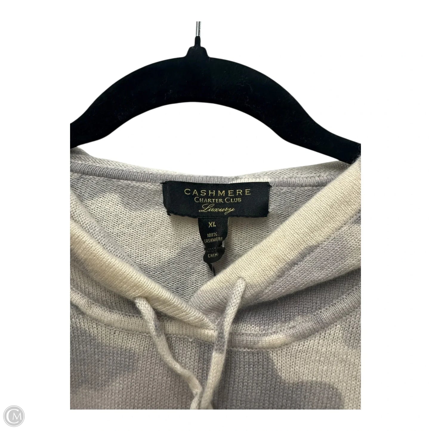 Sweater Cashmere By Charter Club In Camouflage Print, Size: Xl