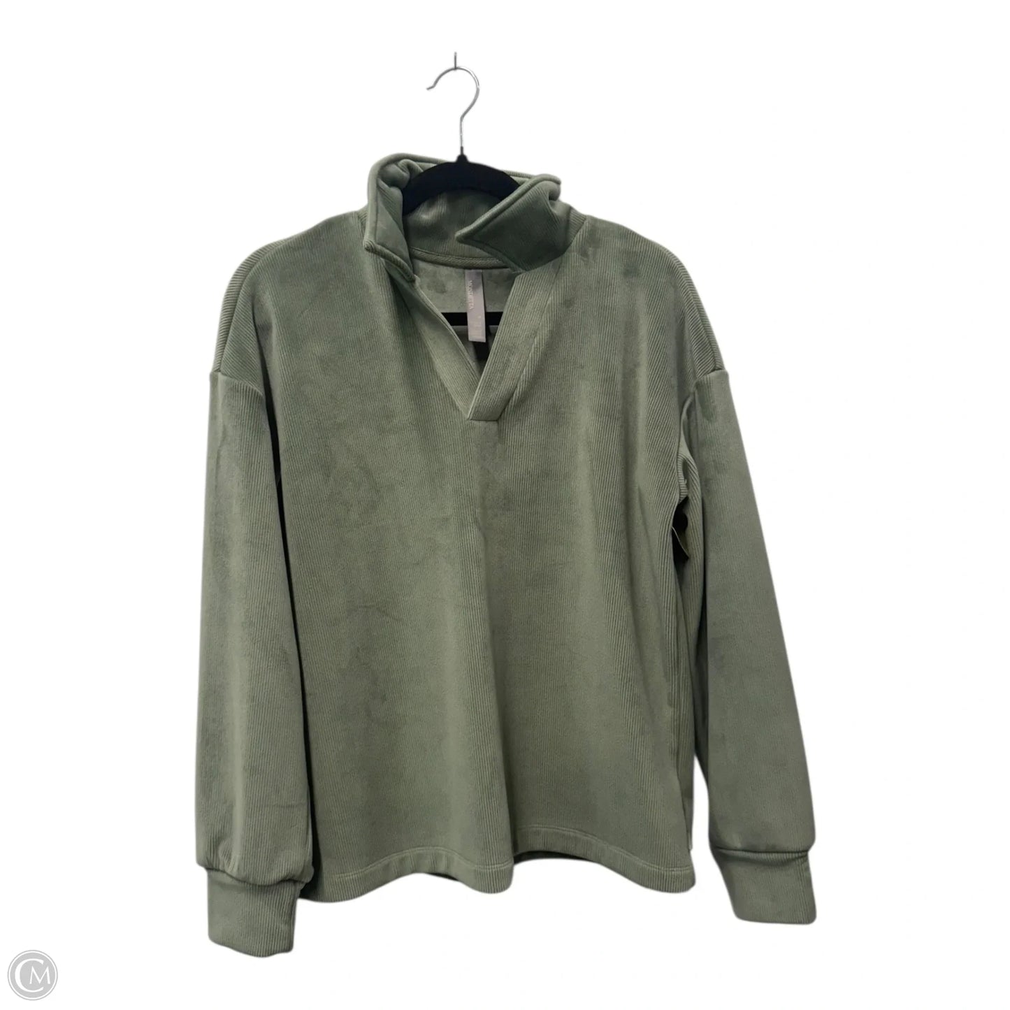 Sweatshirt Collar By Mondetta In Green, Size: M