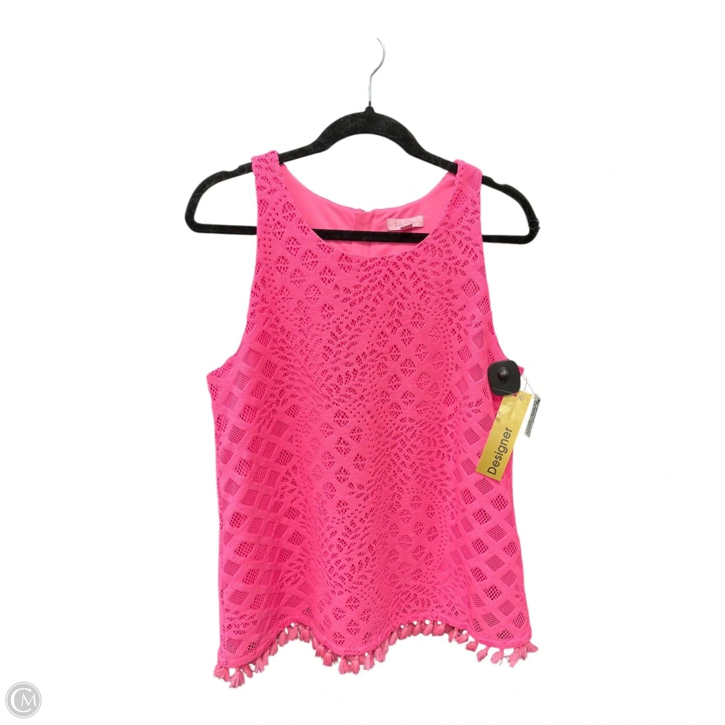 Top Sleeveless Designer By Lilly Pulitzer In Pink, Size: L