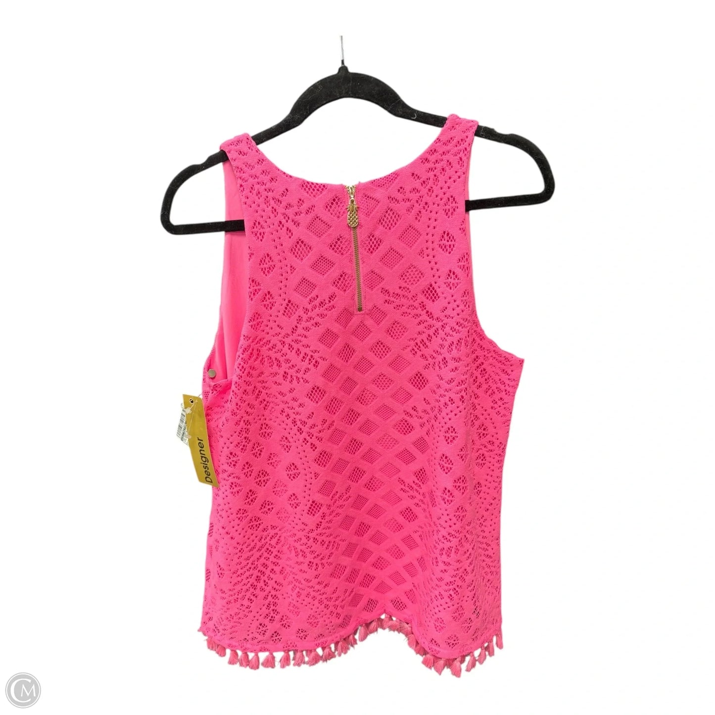 Top Sleeveless Designer By Lilly Pulitzer In Pink, Size: L