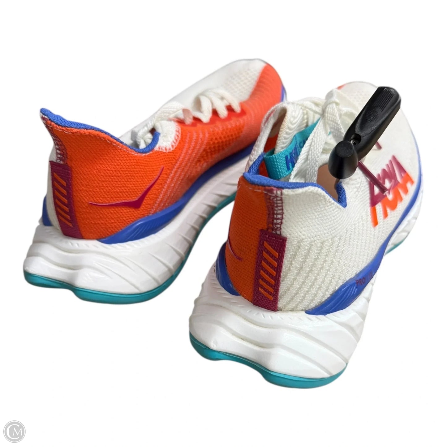 Shoes Athletic By Hoka In Orange & White, Size: 7.5