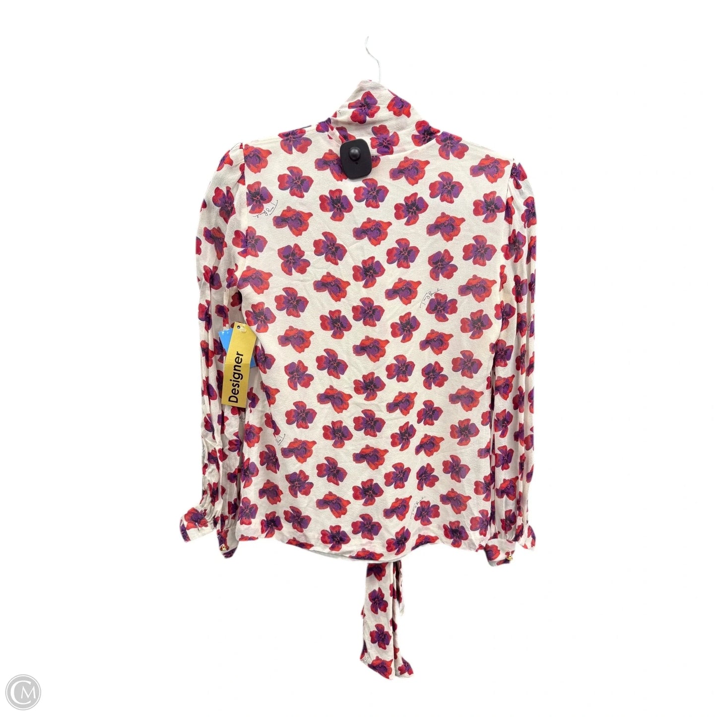 Blouse Designer By Tory Burch In Purple & Red, Size: 2