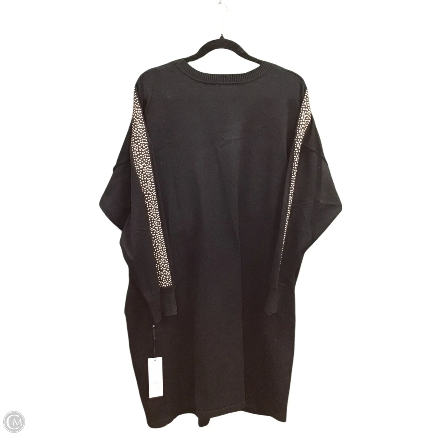 Dress Sweater By Calvin Klein In Black & Gold, Size: 1x