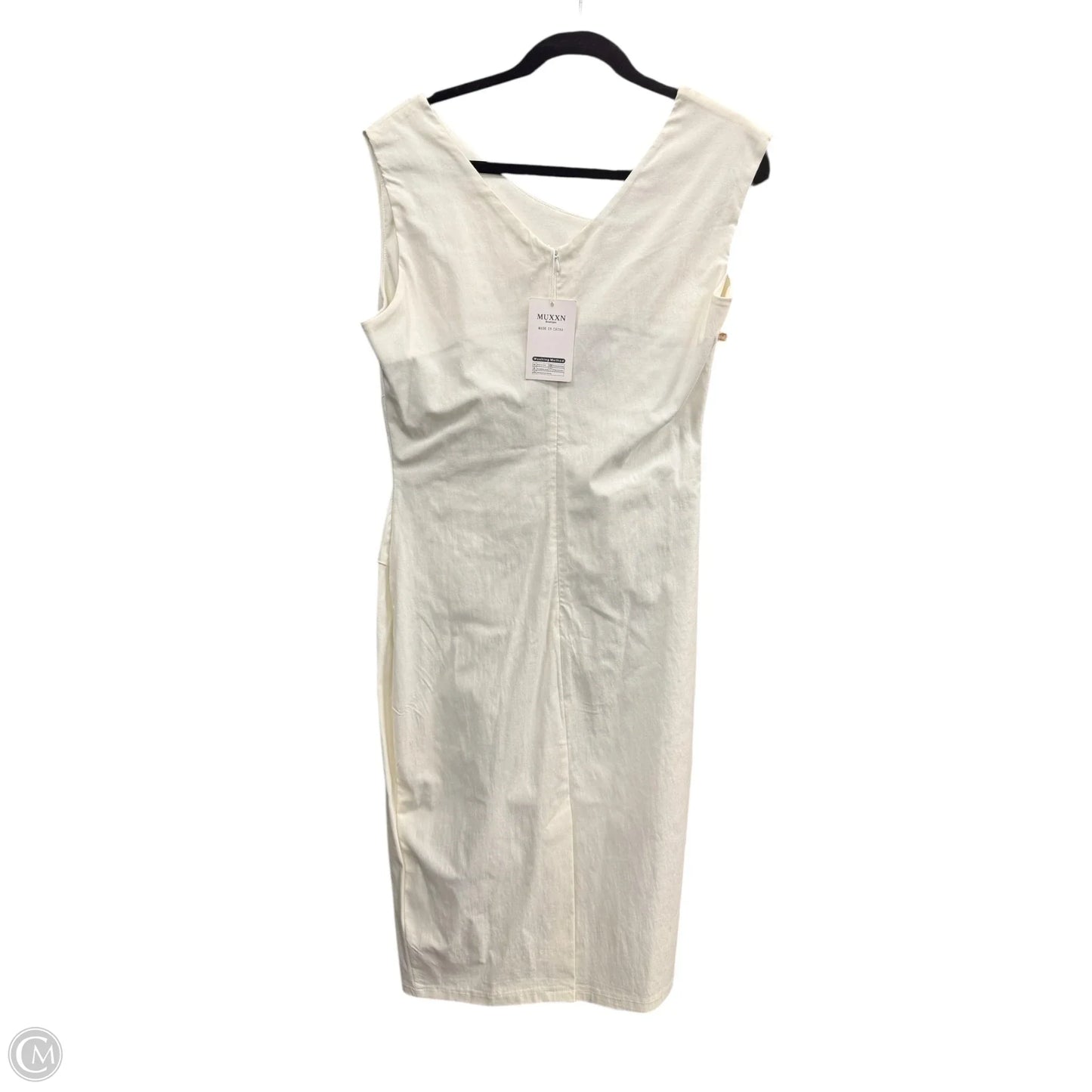 Dress Casual Midi By Cme In Ivory, Size: 2x