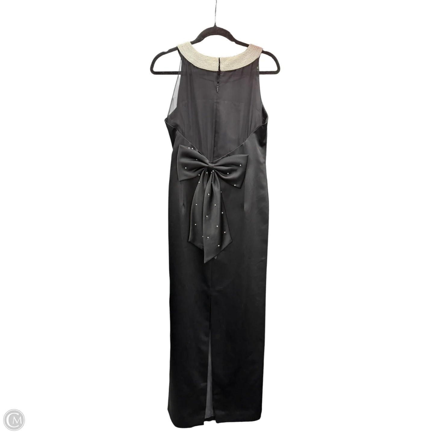 Dress Party Long By Evan-picone In Black & Cream, Size: 10