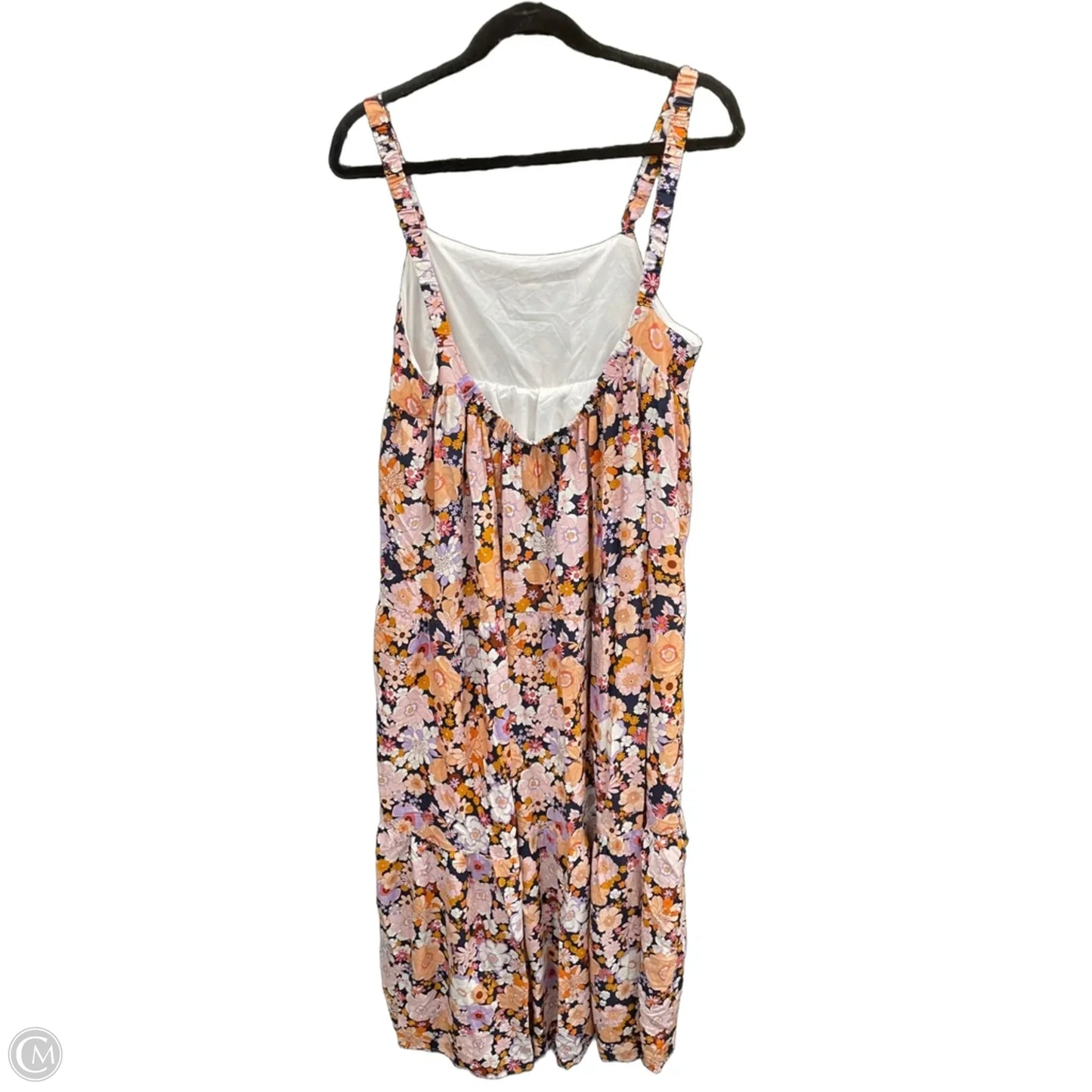 Dress Casual Maxi By Cme In Black & Pink, Size: S