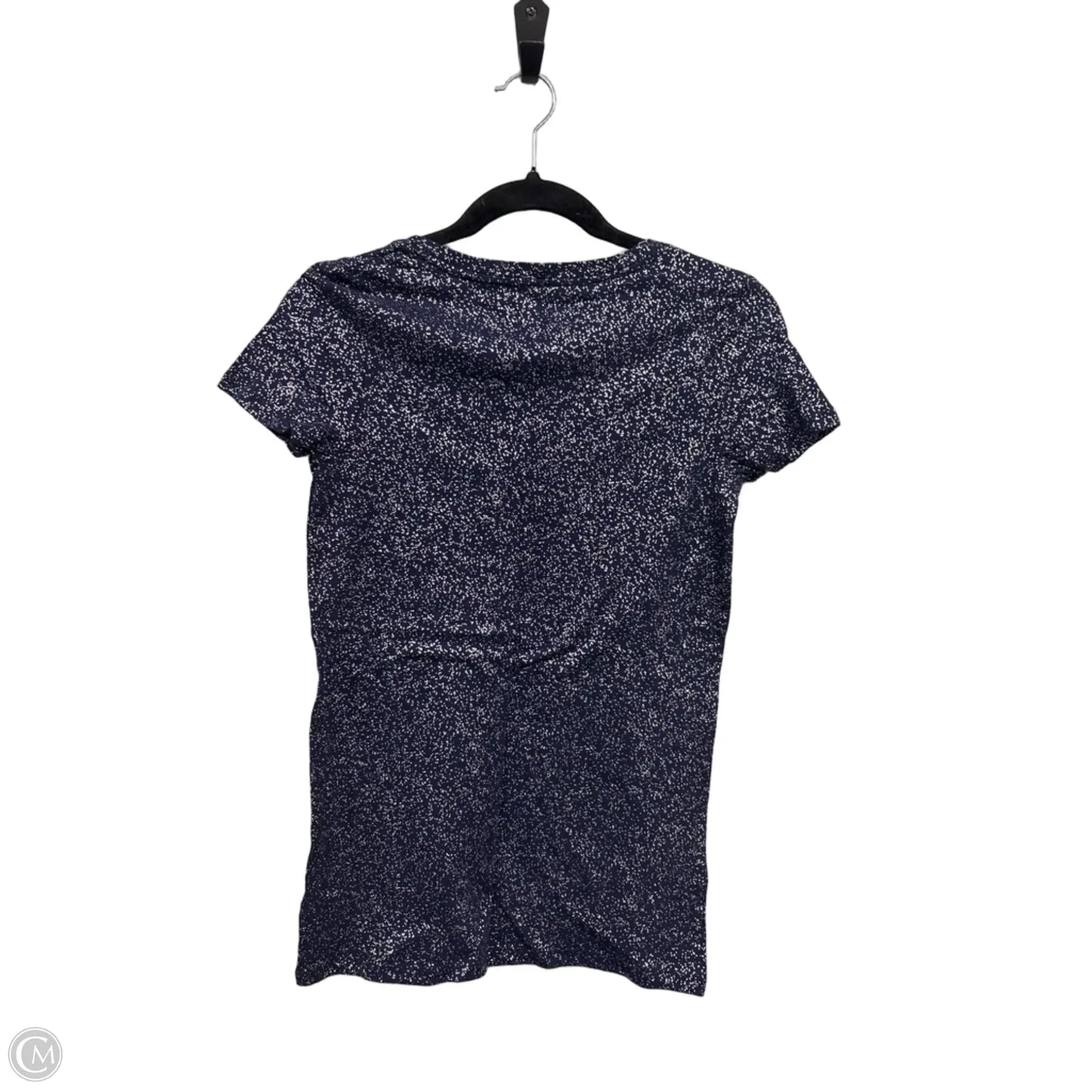 Top Short Sleeve Basic By Merona In Blue & Silver, Size: Xs