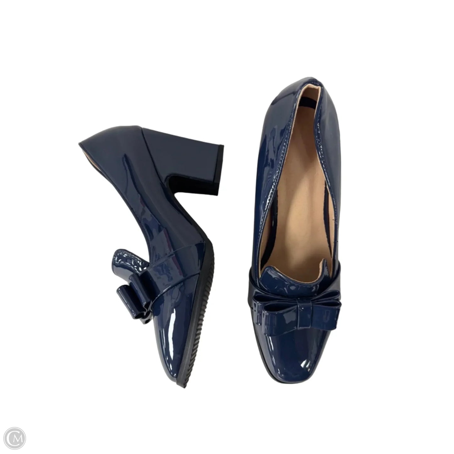 Shoes Heels Block By Clothes Mentor In Blue, Size: 9.5