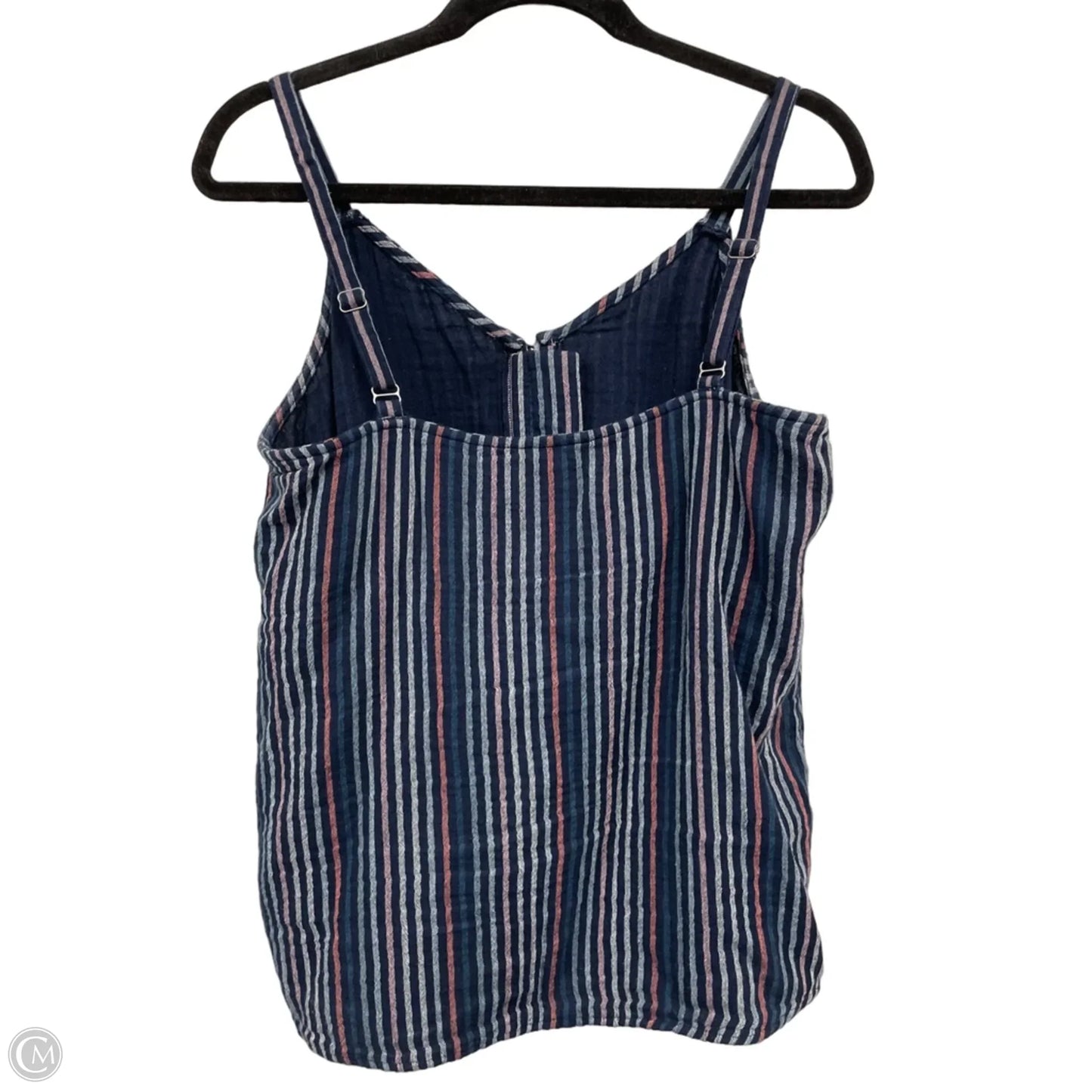 Top Sleeveless By Sonoma In Blue & Orange, Size: M