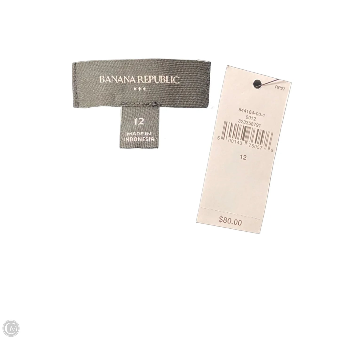 Blouse Long Sleeve By Banana Republic In Black, Size: 12