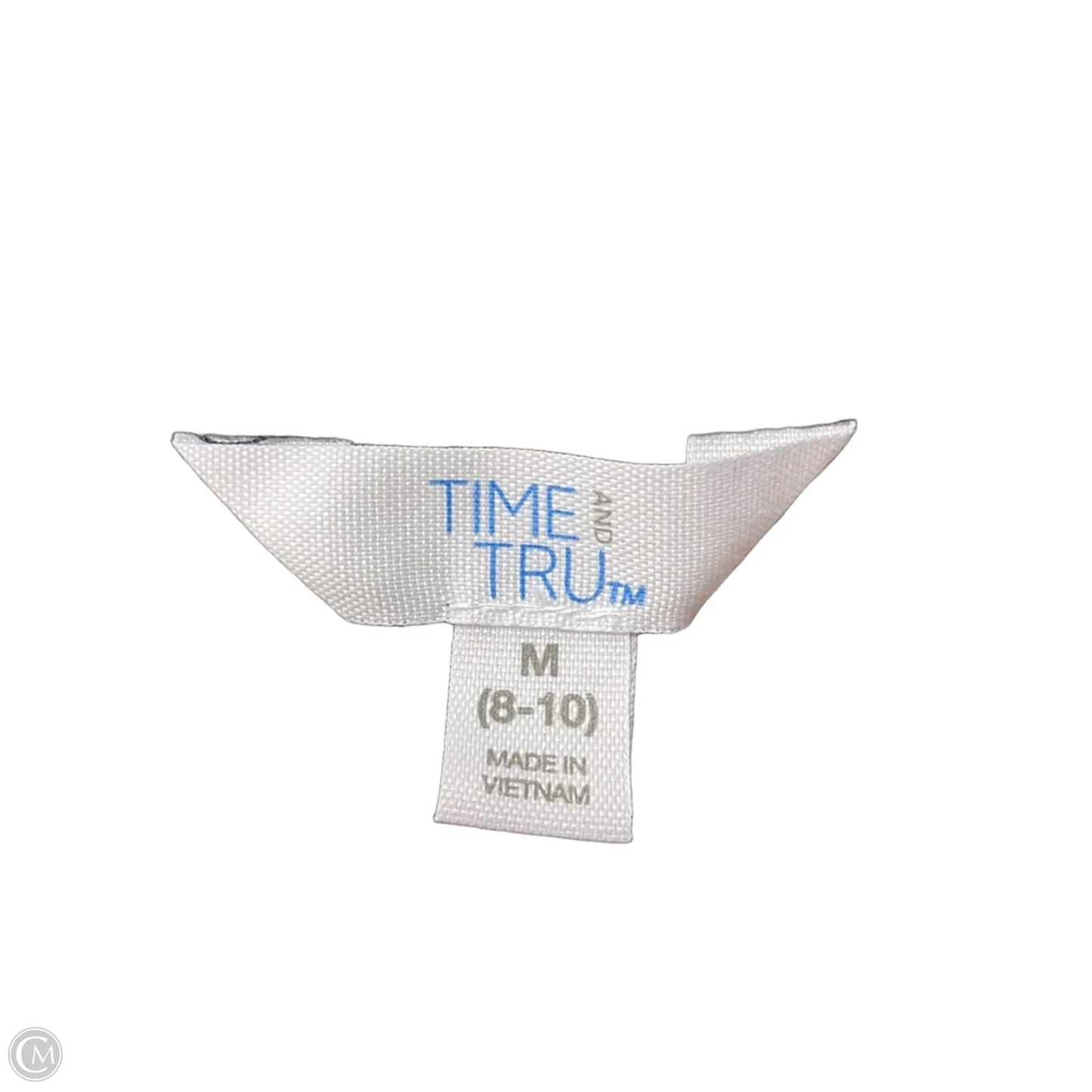 Blouse Long Sleeve By Time And Tru In Blue & Orange, Size: M
