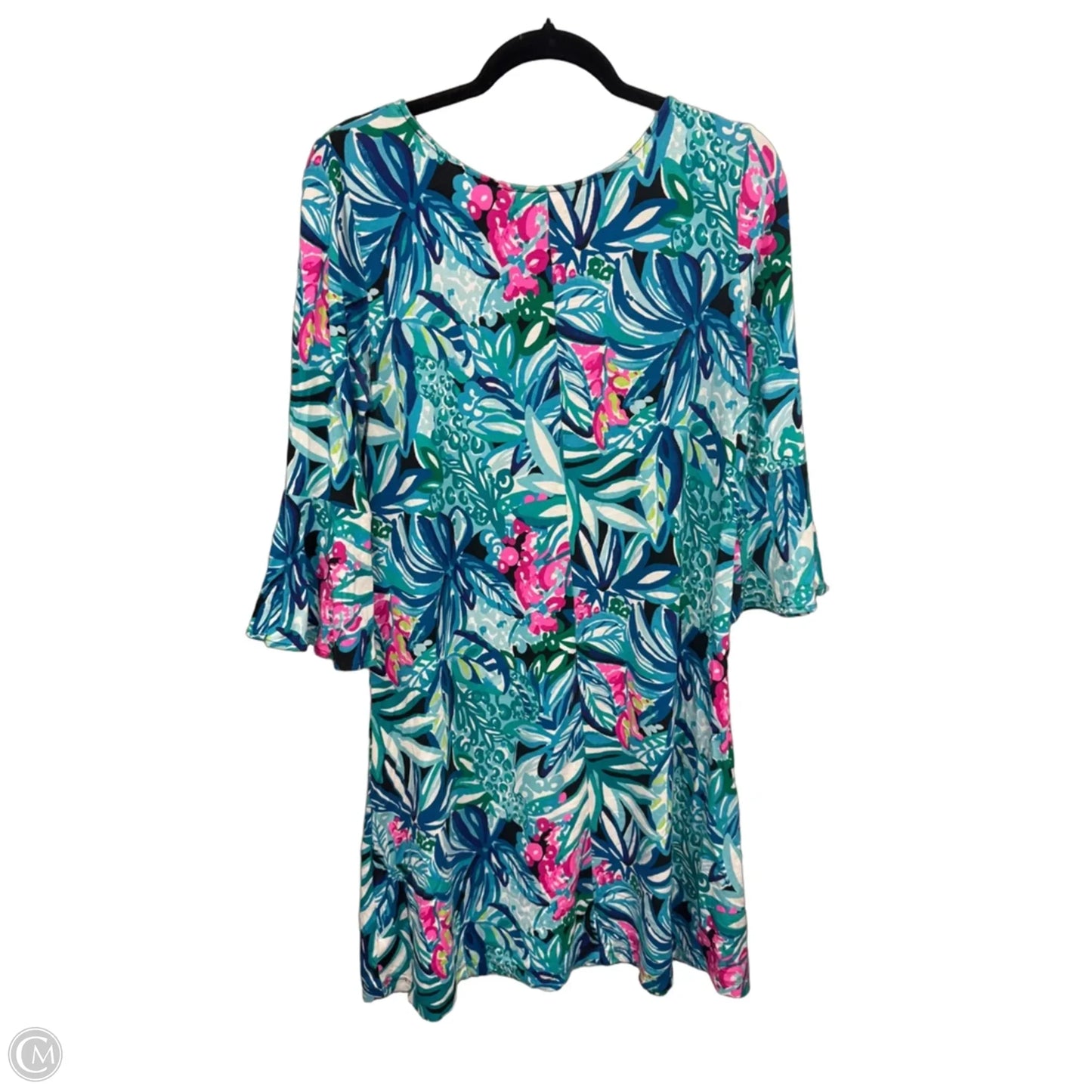 Dress Designer By Lilly Pulitzer In Green & Pink, Size: L