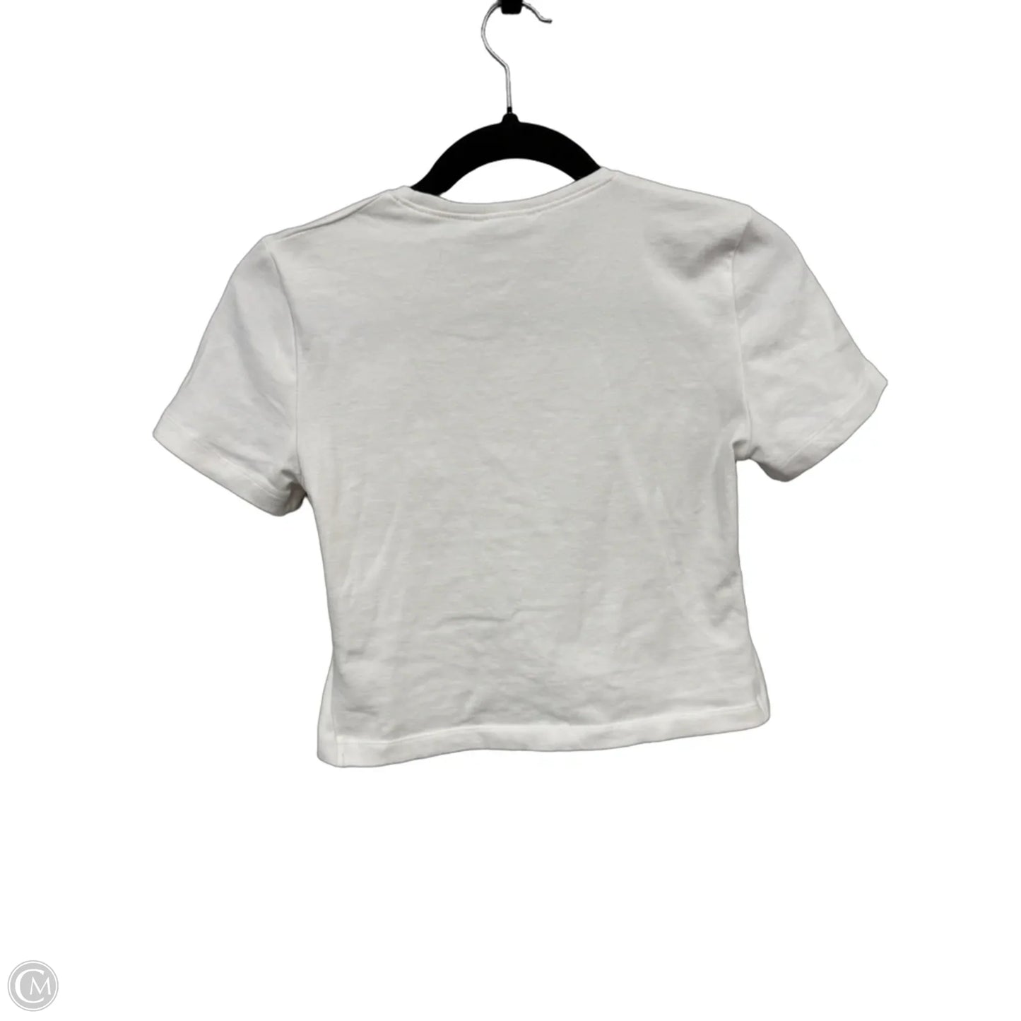 Top Short Sleeve Basic By Zara In White, Size: S