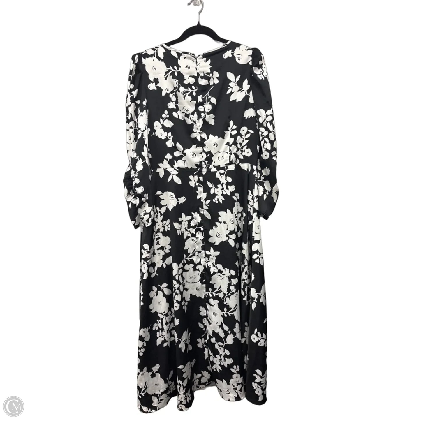 Dress Casual Maxi By Tahari By Arthur Levine In Black & White, Size: 10