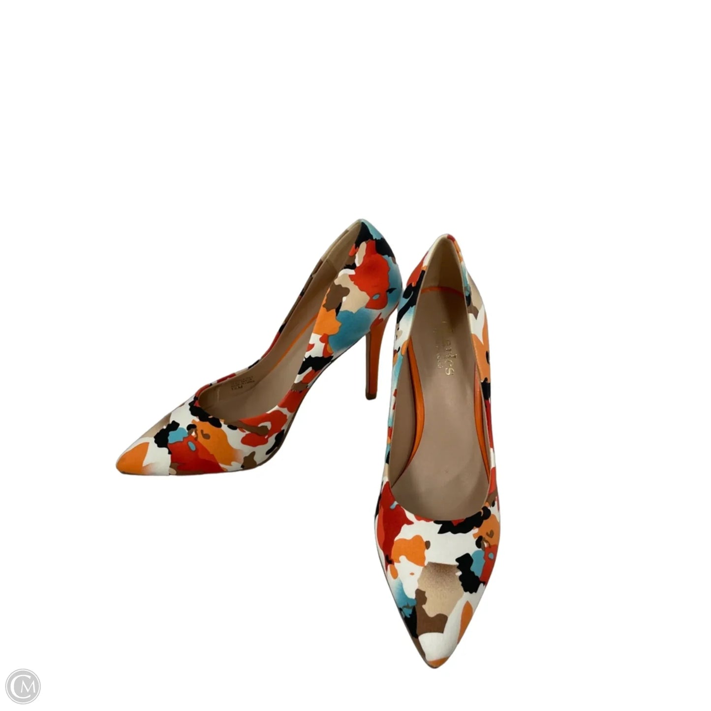 Shoes Heels Stiletto By Charles By Charles David In Blue & Orange, Size: 5.5