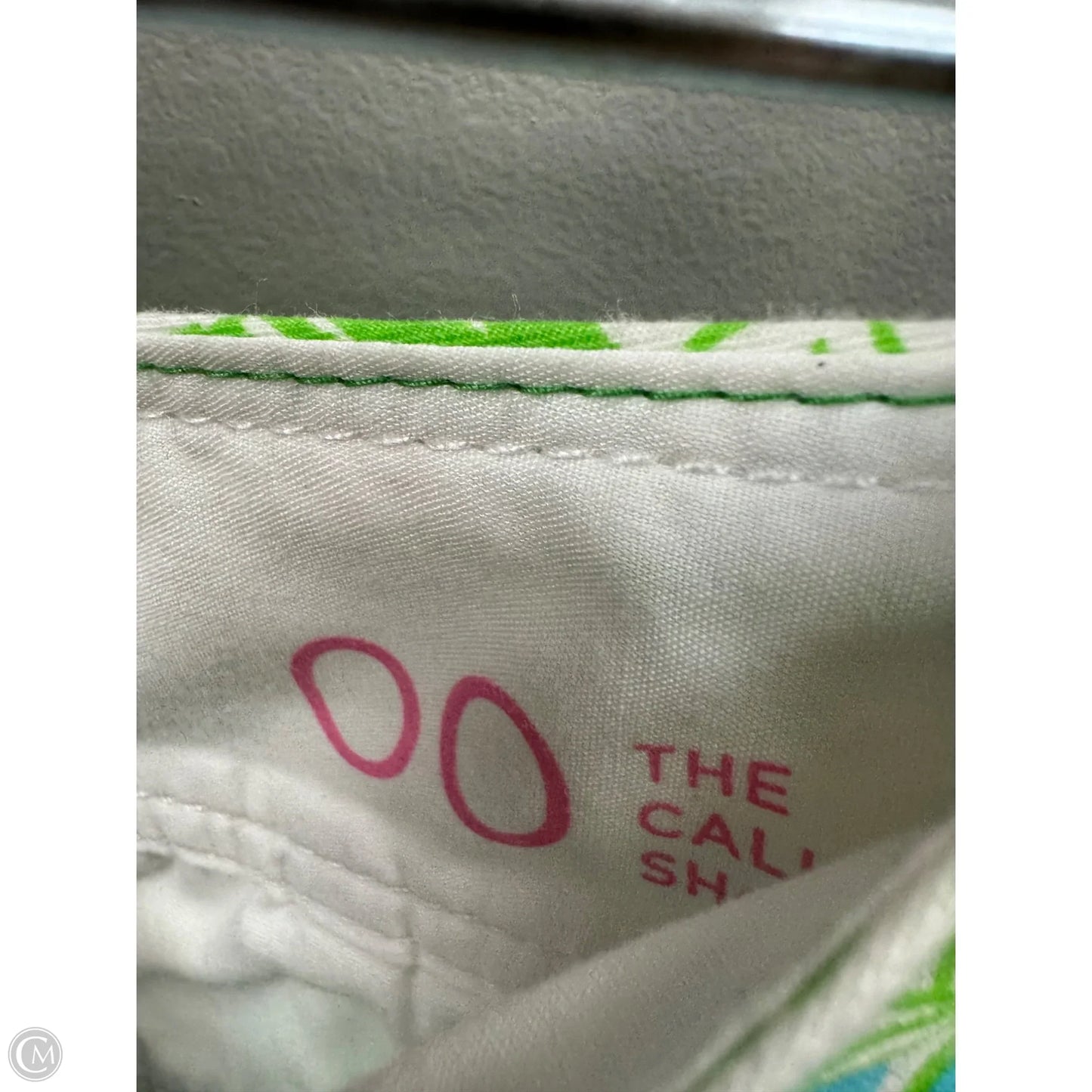 Shorts Designer By Lilly Pulitzer In Green & White, Size: 0p