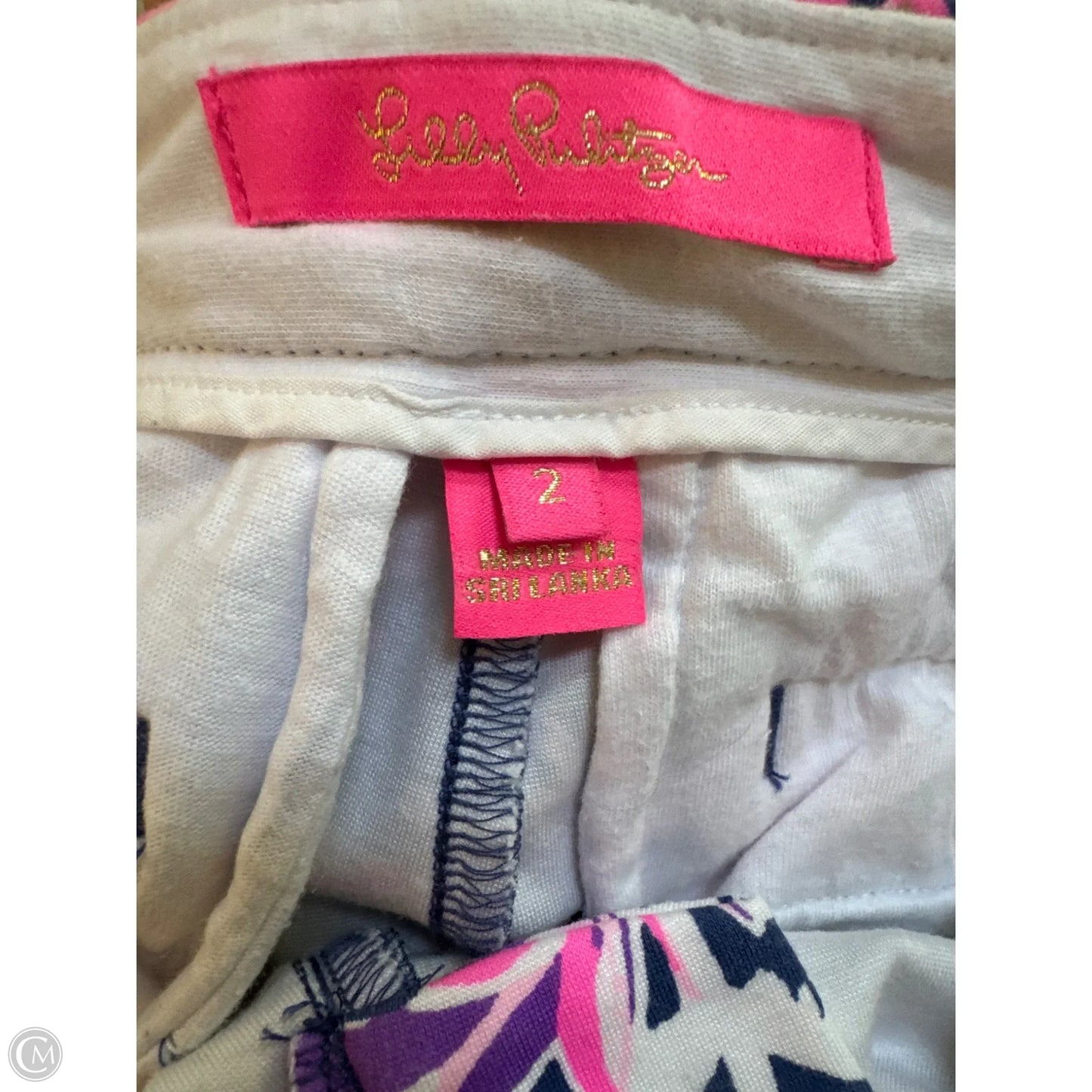 Shorts Designer By Lilly Pulitzer In Blue & Pink, Size: 2