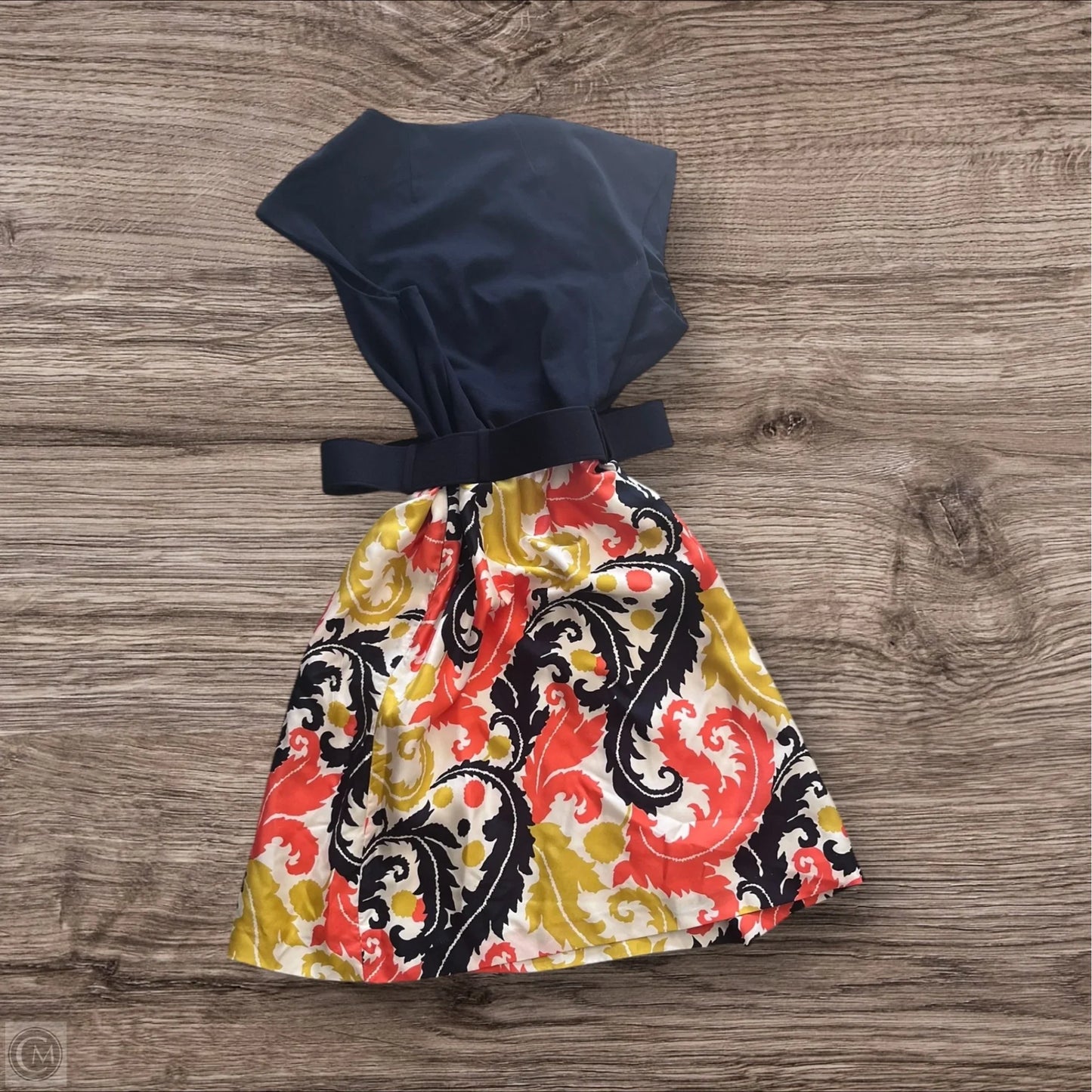 Dress Designer By Milly In Black & Orange, Size: 10