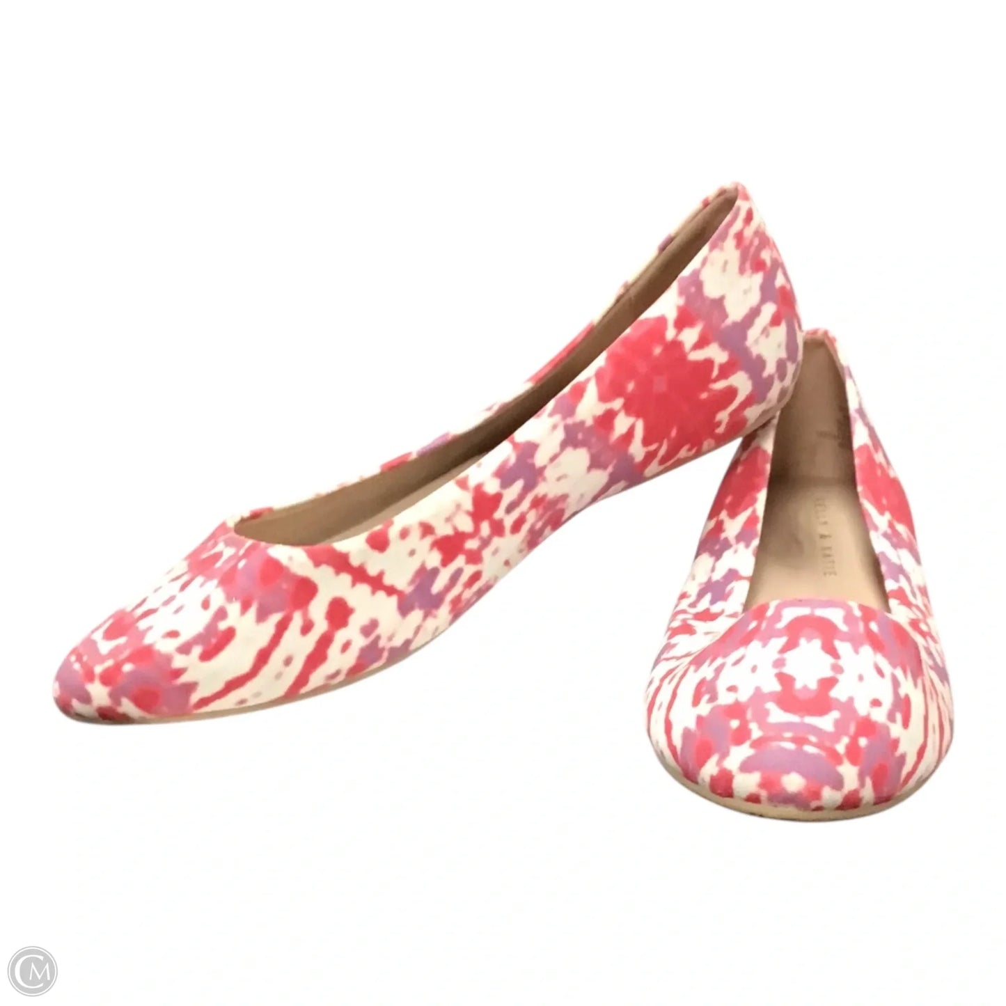 Shoes Flats By Kelly And Katie In Pink & White, Size: 8