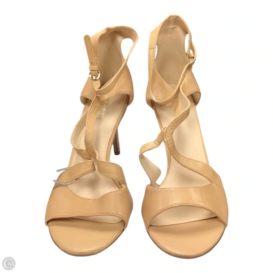 Sandals Heels Stiletto By Nine West In Tan, Size: 10.5